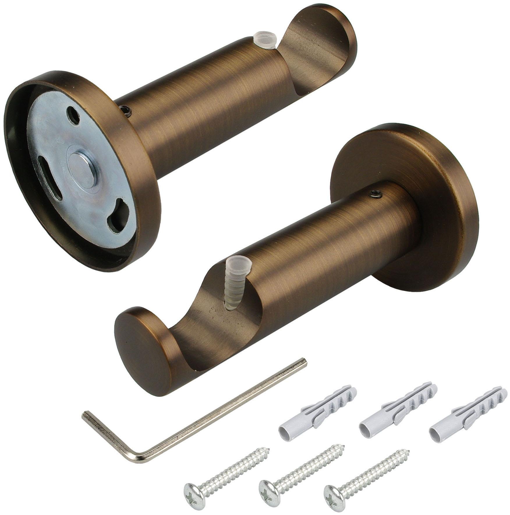 Liedeco Gardinenstange »CELQUADE01SG1L«, 1 läufig-läufig, Fixmass, 1-läufig im Fixmass Ø 25 mm