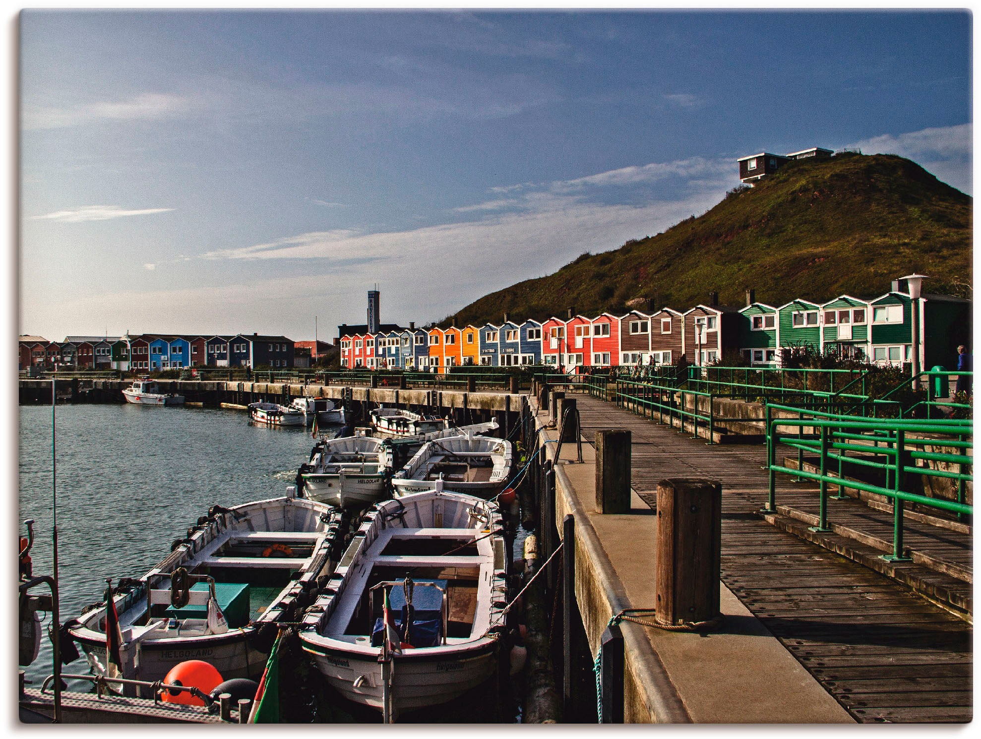 Image of Artland Wandbild »Hafen Helgoland«, Europa, (1 St.), in vielen Grössen & Produktarten -Leinwandbild, Poster, Wandaufkleber / Wandtattoo auch für Badezimmer geeignet bei Ackermann Versand Schweiz