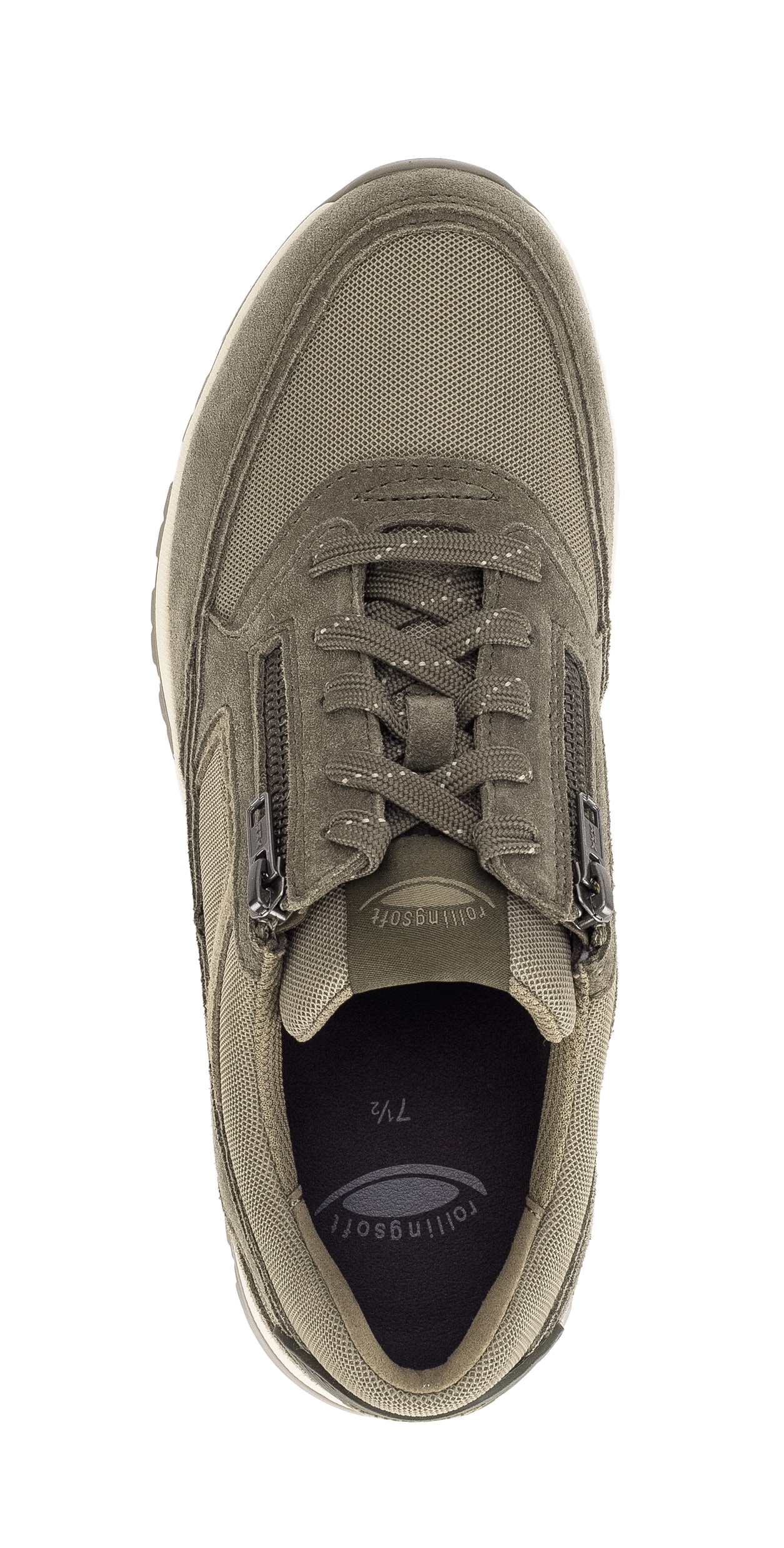 rollingsoft Keilsneaker  , Schnürschuh, Halbschuh, Freizeitschuh, Aussenreissverschluss, G-Weite