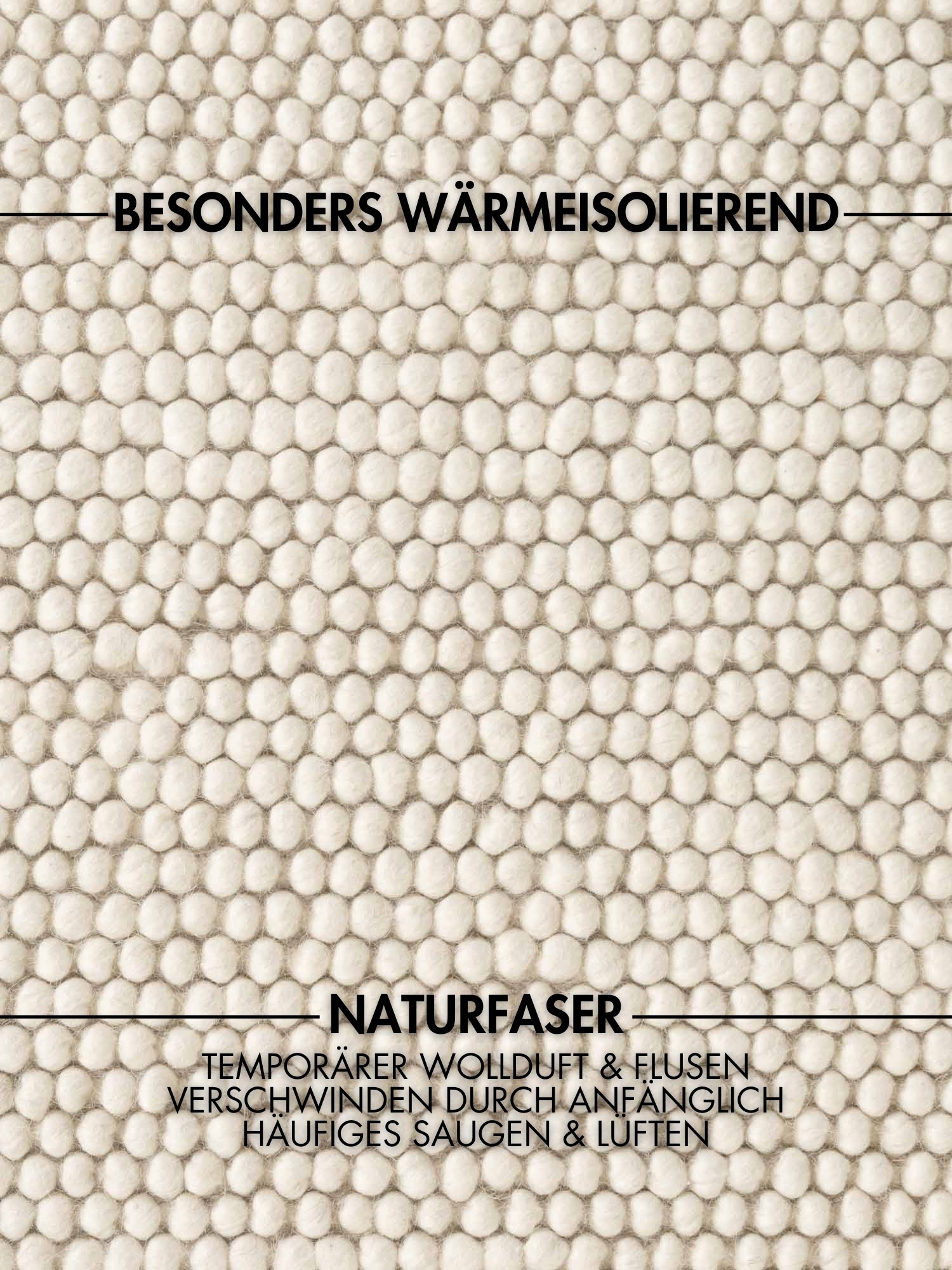 Ted Baker Wollteppich »Diana« rund 16 mm Höhe Wolle, Natur, Handgemacht, Wohnzimmer, Esszimmer, Schlafzimmer, Skandi