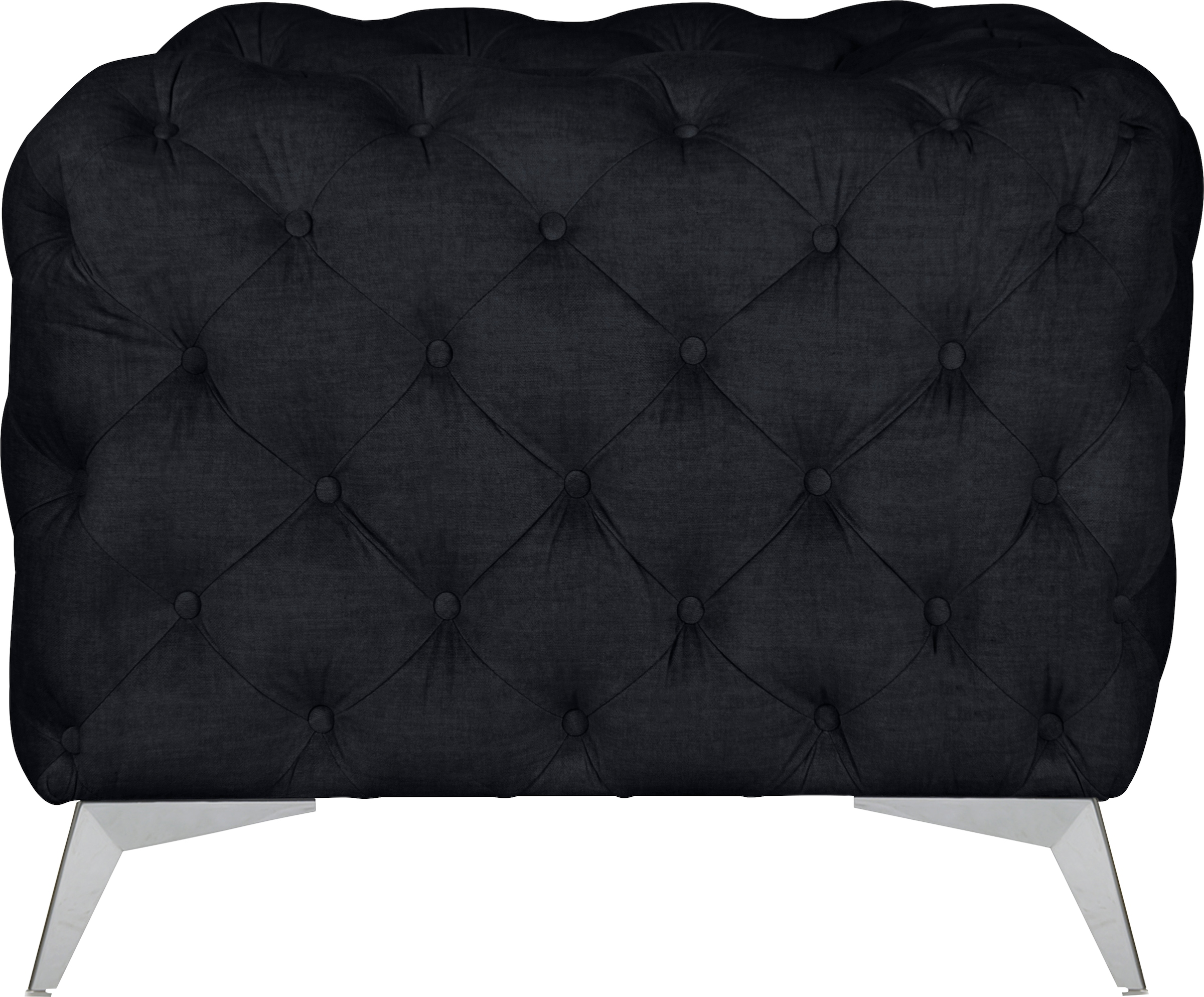 Leonique Chesterfield-Sessel »Glynis Sessel«, aufwändige Knopfheftung, moderne Chesterfield Optik, Fussfarbe wählbar