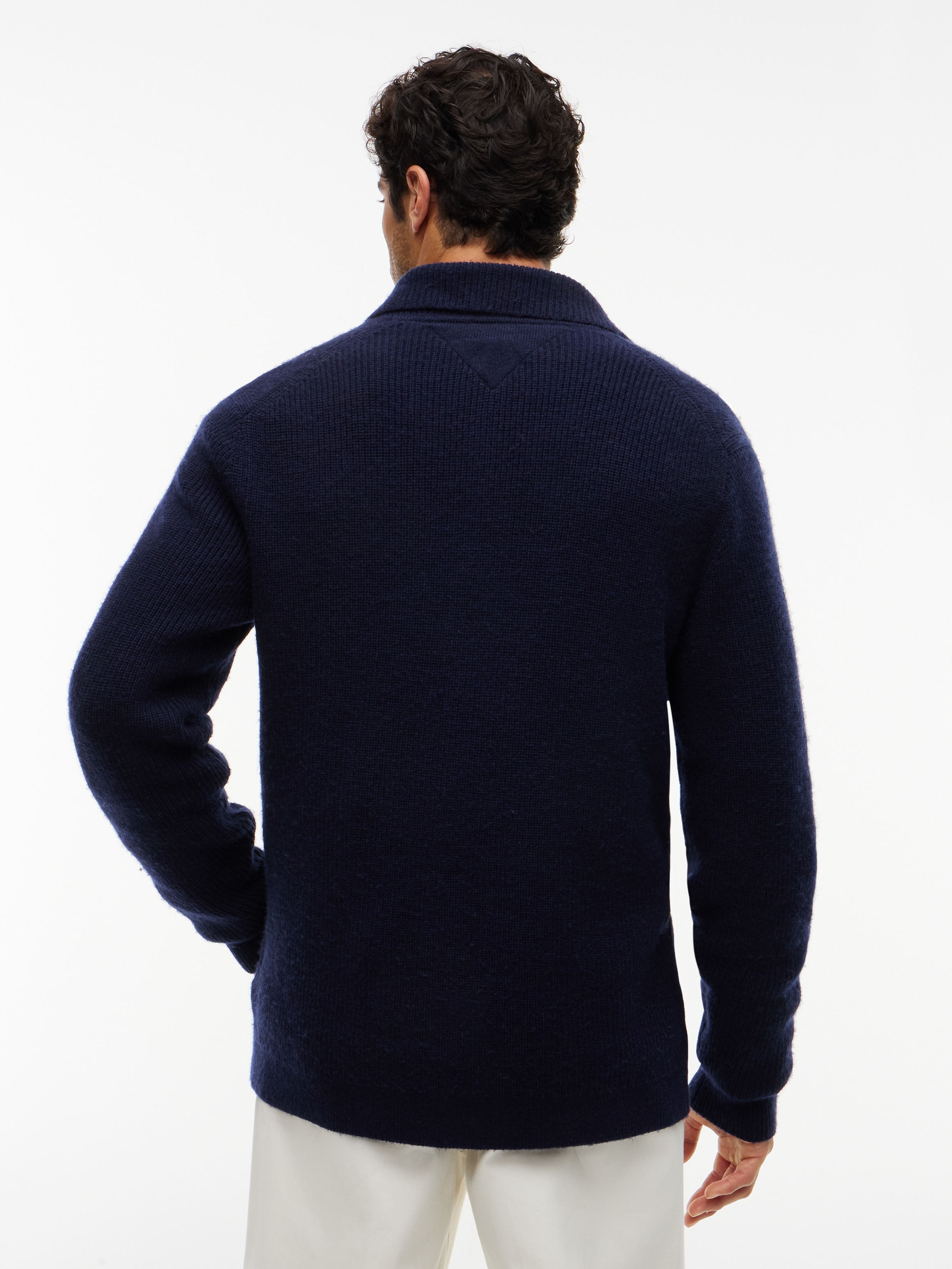 Tommy Hilfiger Cardigan »NY KNITTED CARDIGAN« aspect veste, coupe normale