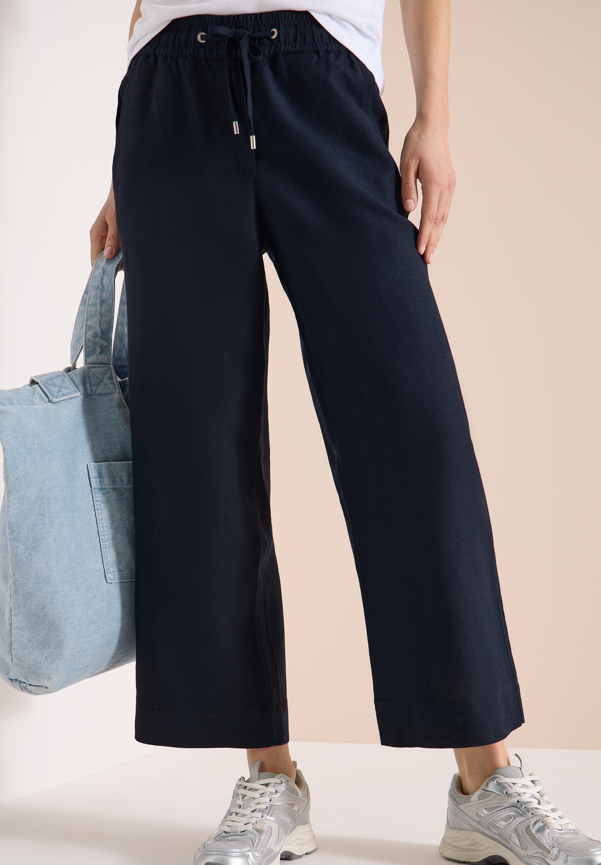 Cecil Stoffhose »Style Neele«  mit Gummizug und aus Leinen-Viskose-Mix