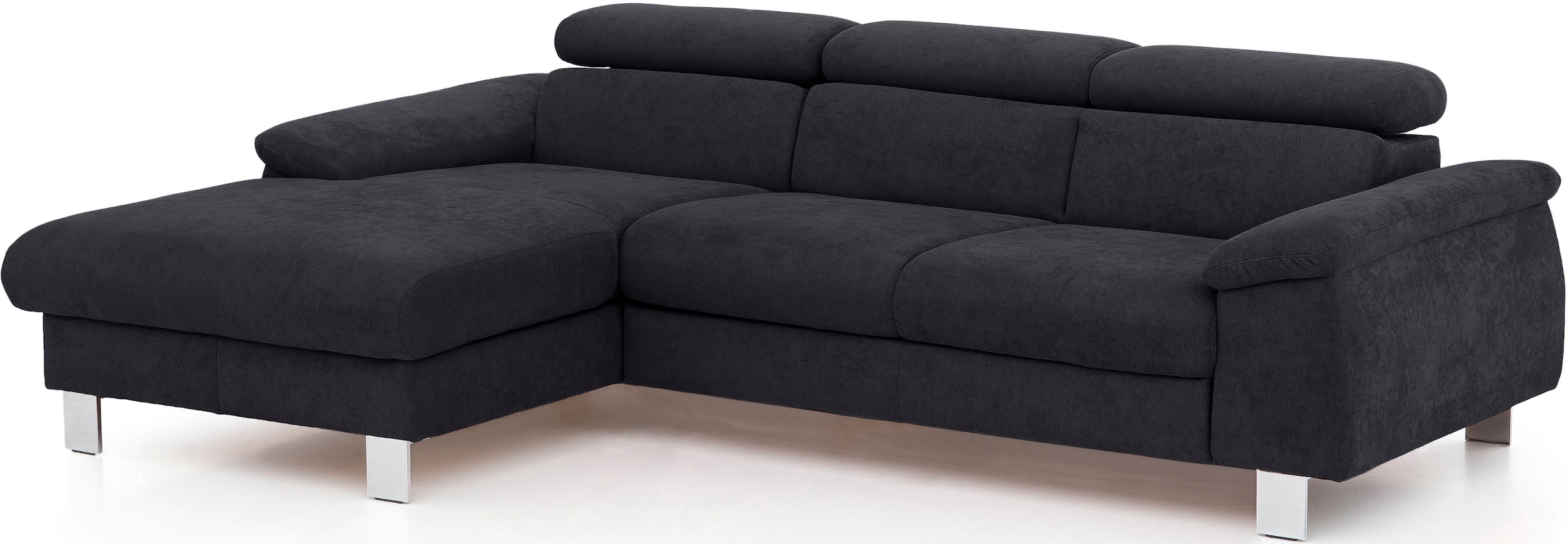 Image of COTTA Ecksofa "Komaris L-Form, B: 244 cm" mit Kopfteilverstellung, optional Bettfunktion, Bettkasten & Licht