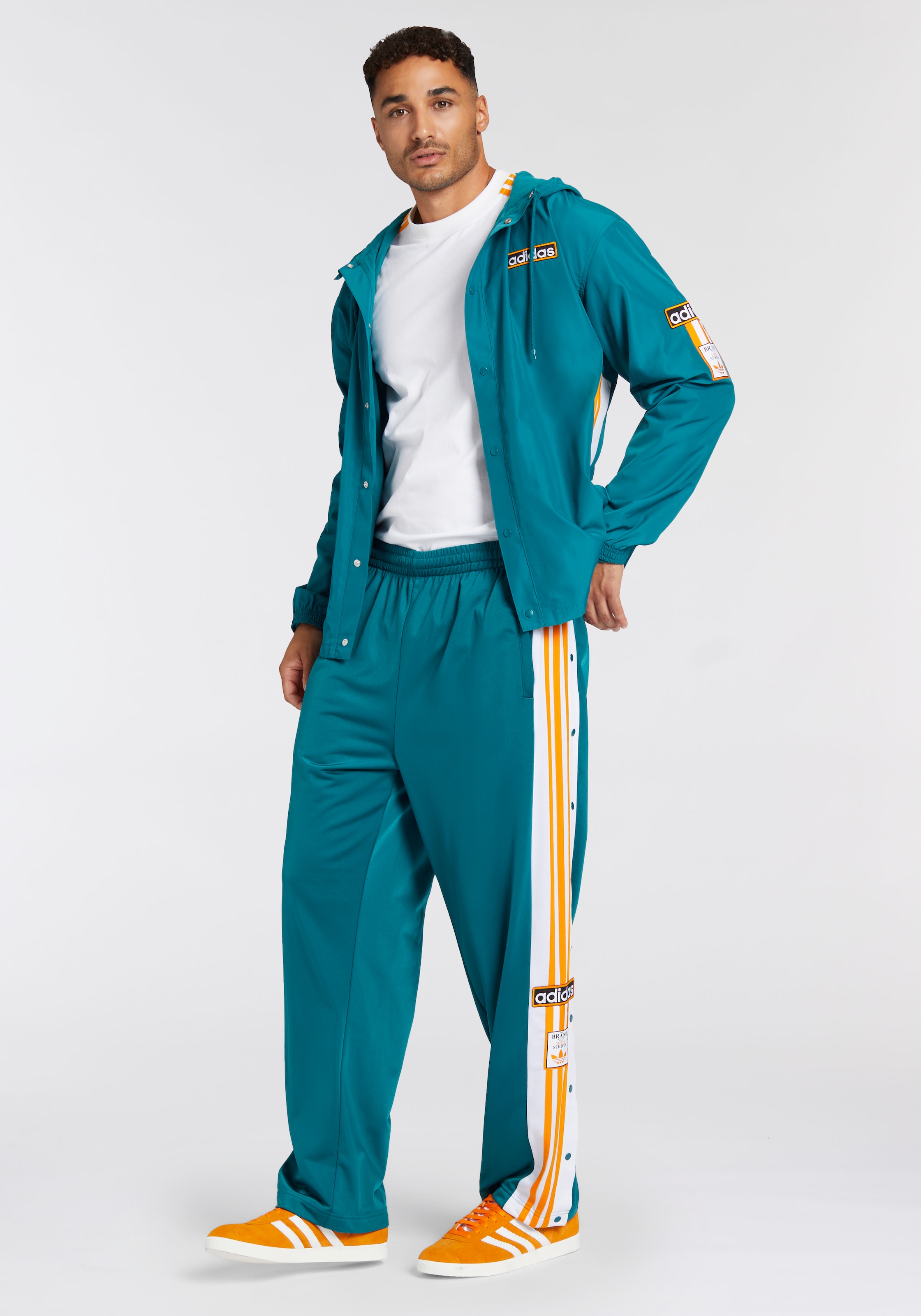 adidas Originals Sporthose »ADIBREAK«, (1 tlg.), Knopfleiste am Bein, Knopfhose