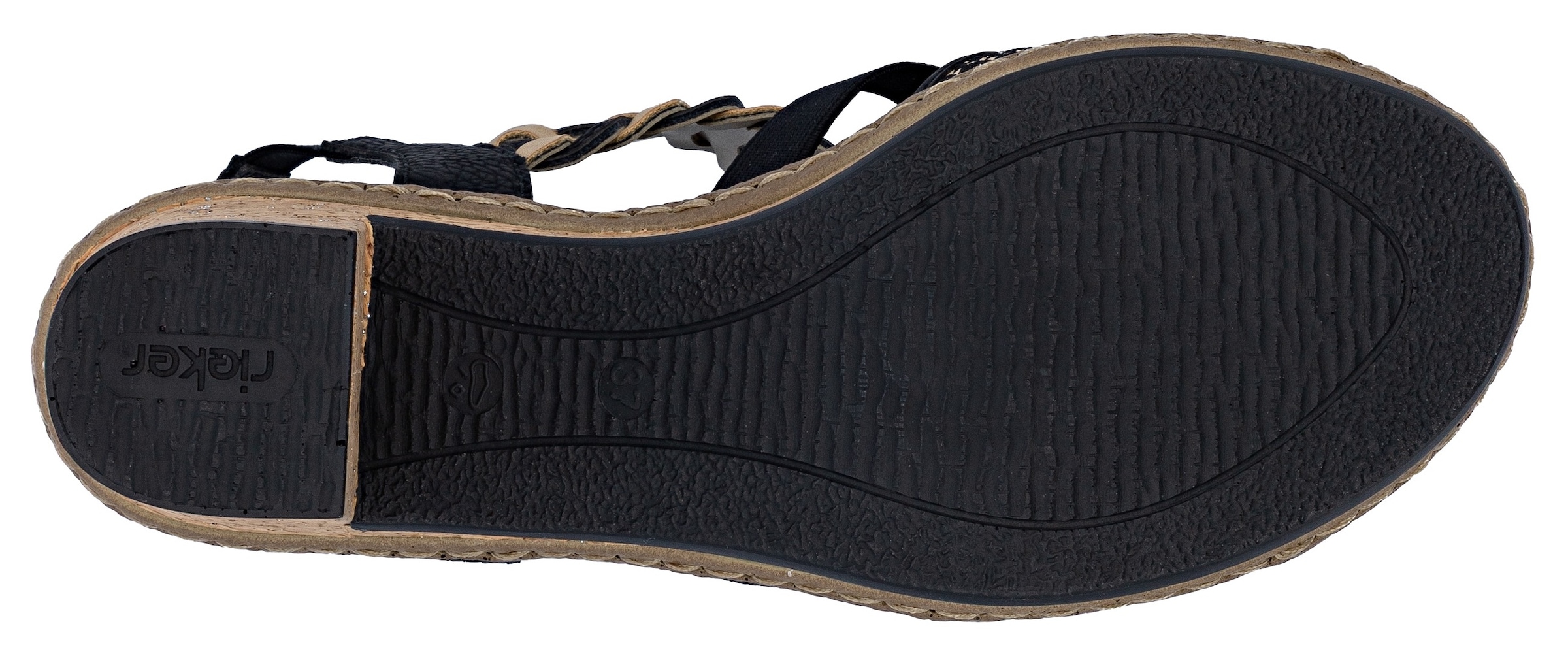 Rieker Sandales  , Sommerschuh, Sandale, Plateauabsatz, in elegantem Look