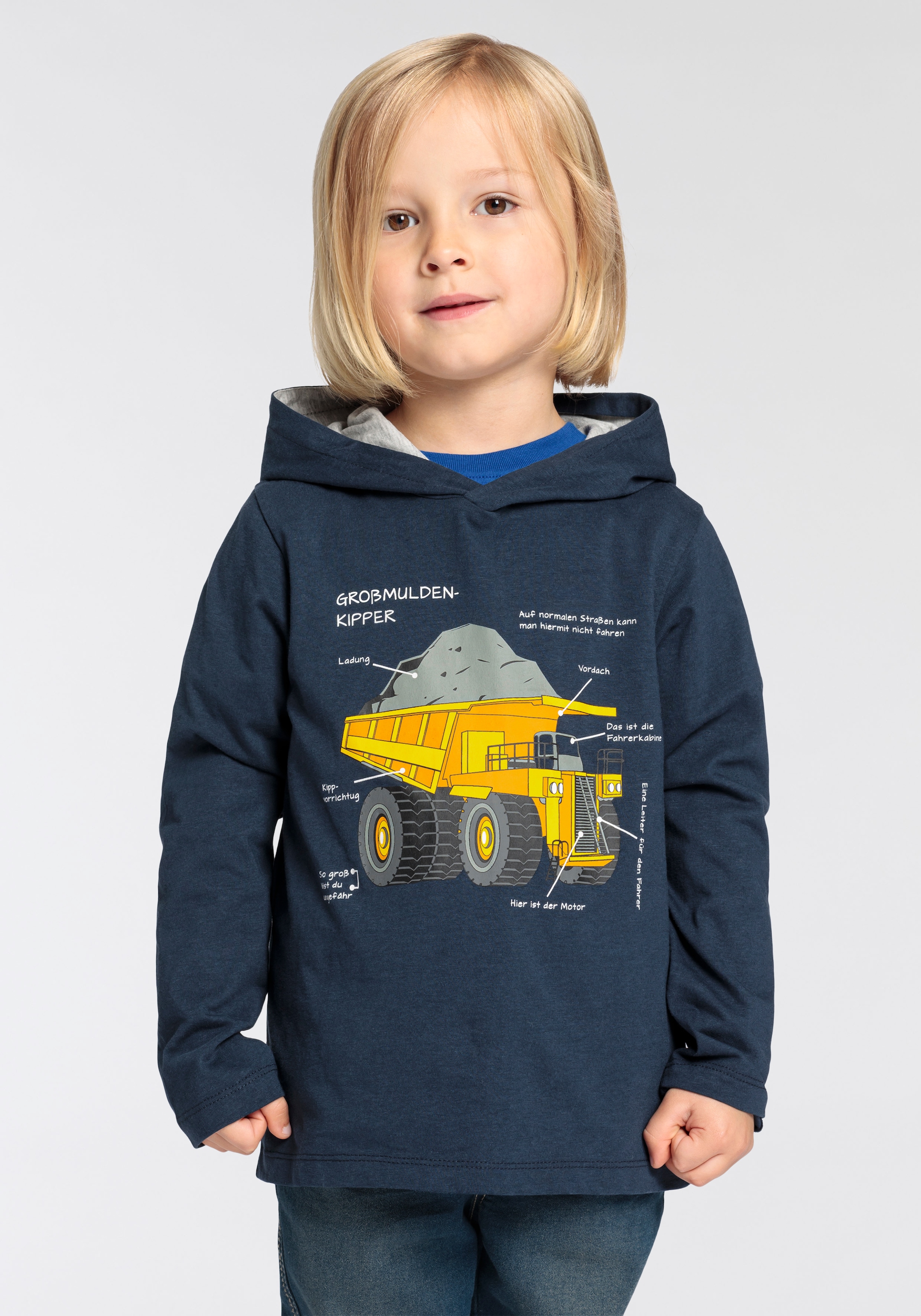 KIDSWORLD Langarmshirt »LKW KIPPER«, Druck für kleine Jungen  versandkostenfrei auf | T-Shirts