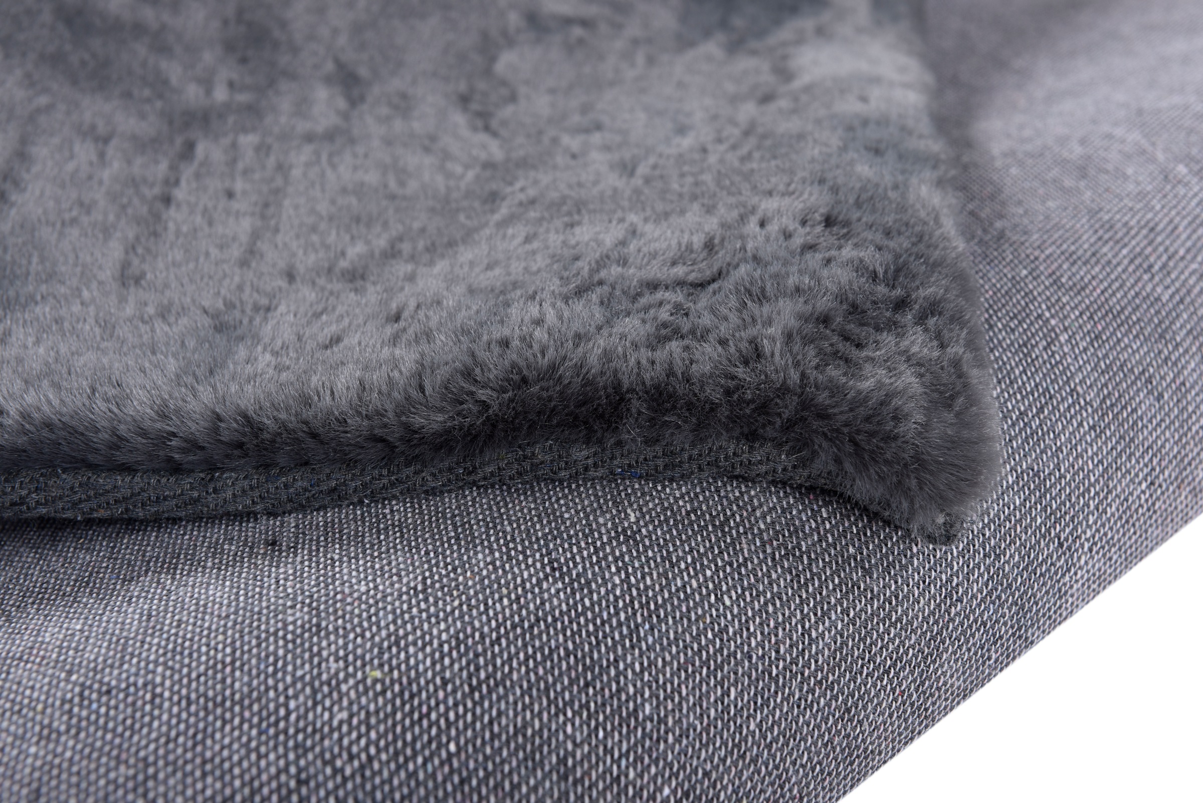 my home Fellteppich »Guidel«, rechteckig, 30 mm Höhe, Kunstfell, Kuschelteppich, Uni Farben, super weich, Wohnzimmer