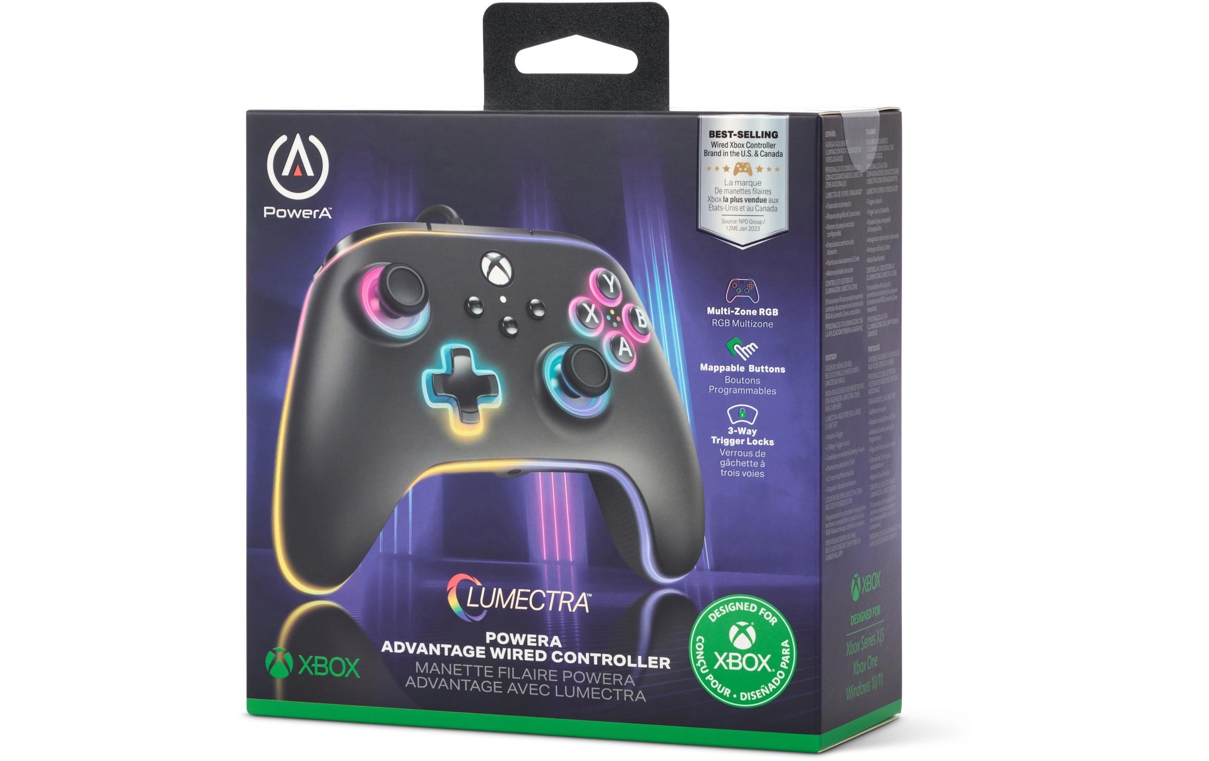 PowerA Controller »Controller Advantage Lumectra Schwarz«