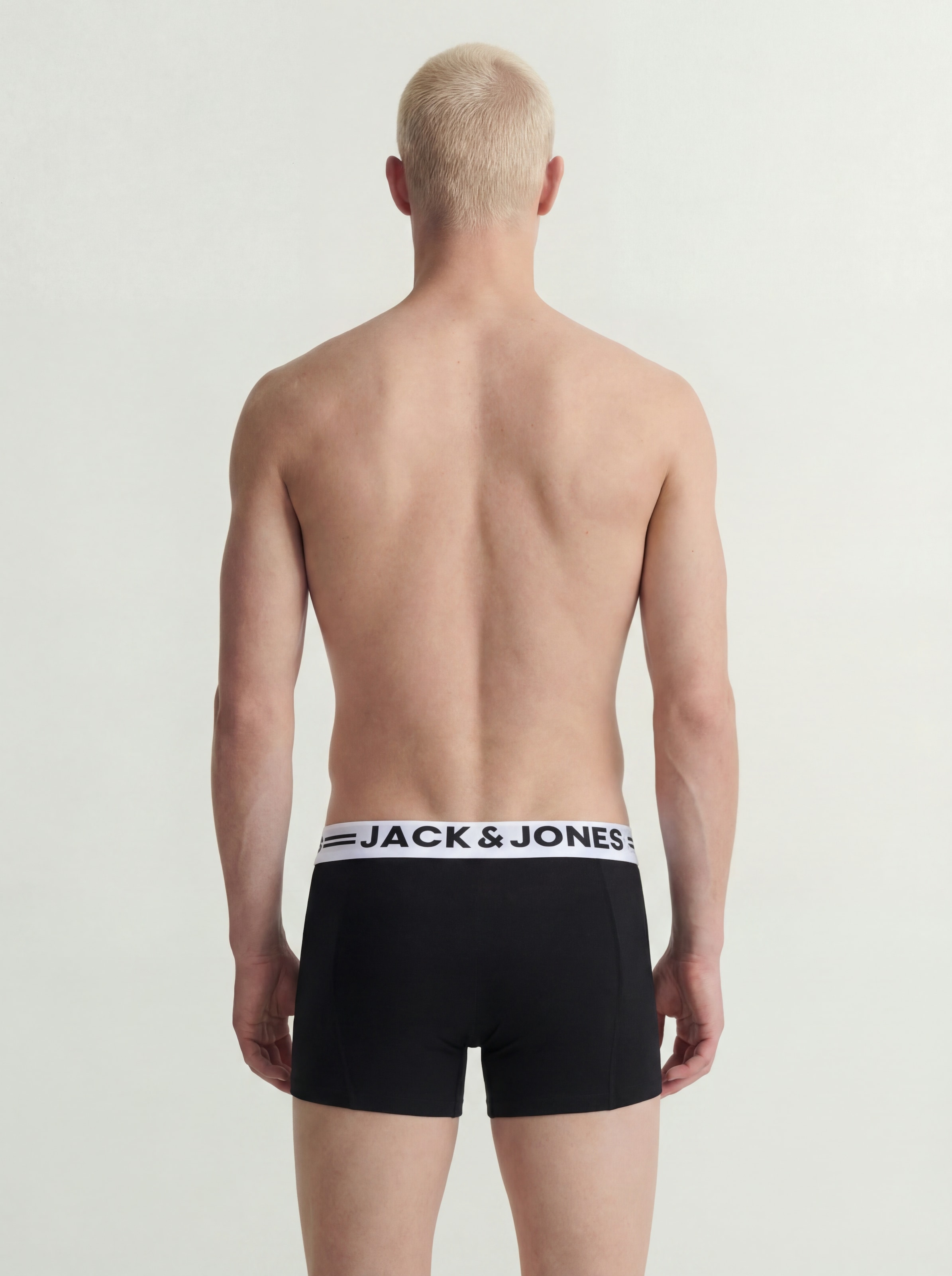 Jack & Jones Tronc »JACSENSE TRUNKS 7 PACK NOOS« Paquet, 7 cuis mélange de coton, ceinture élastique