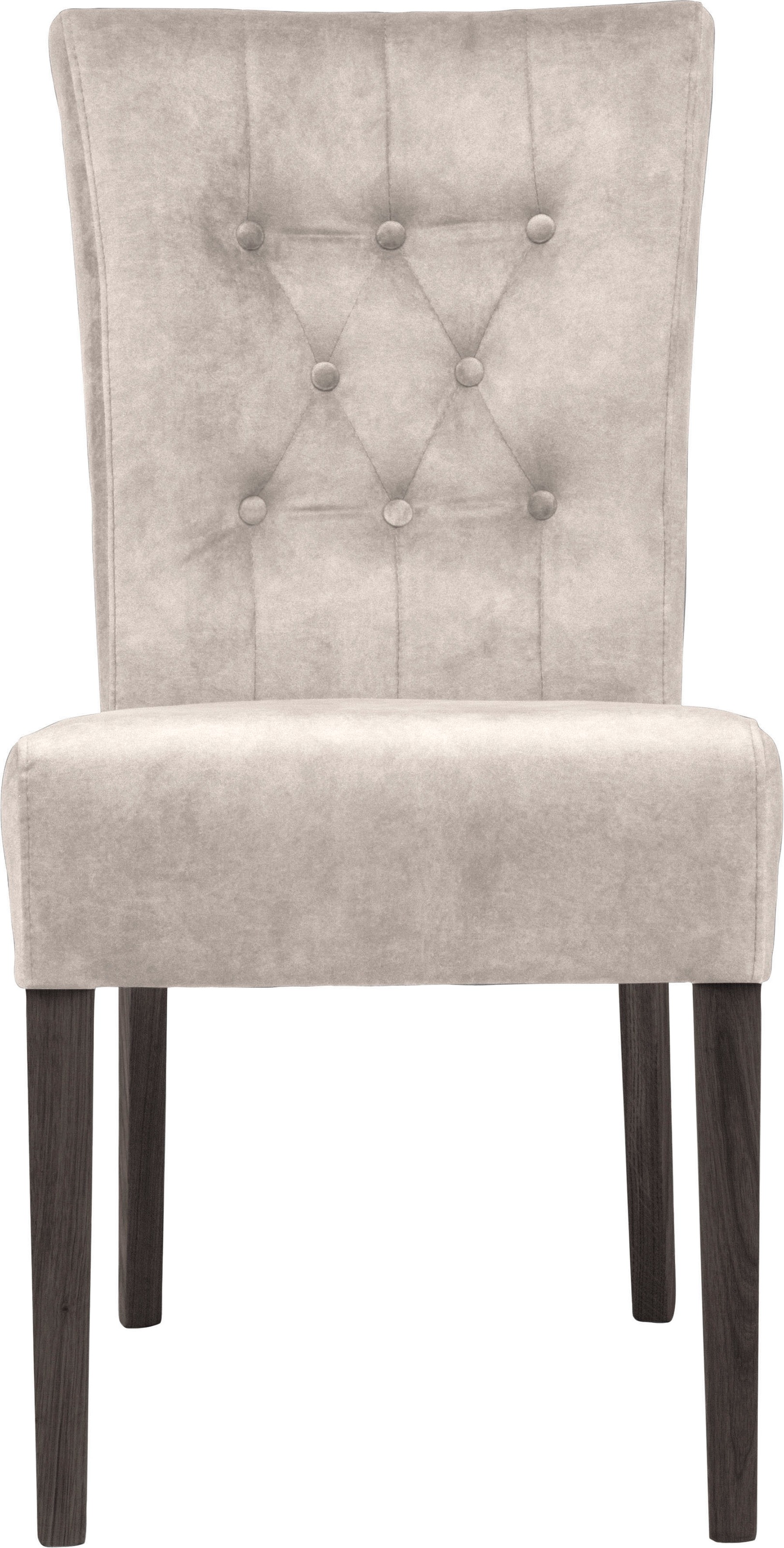 Home affaire Esszimmerstuhl »Queen BESTSELLER«, (Set), 2 St., Samtvelours, Polsterstuhl mit Knopfheftung, 2er, 4er oder 6er Set
