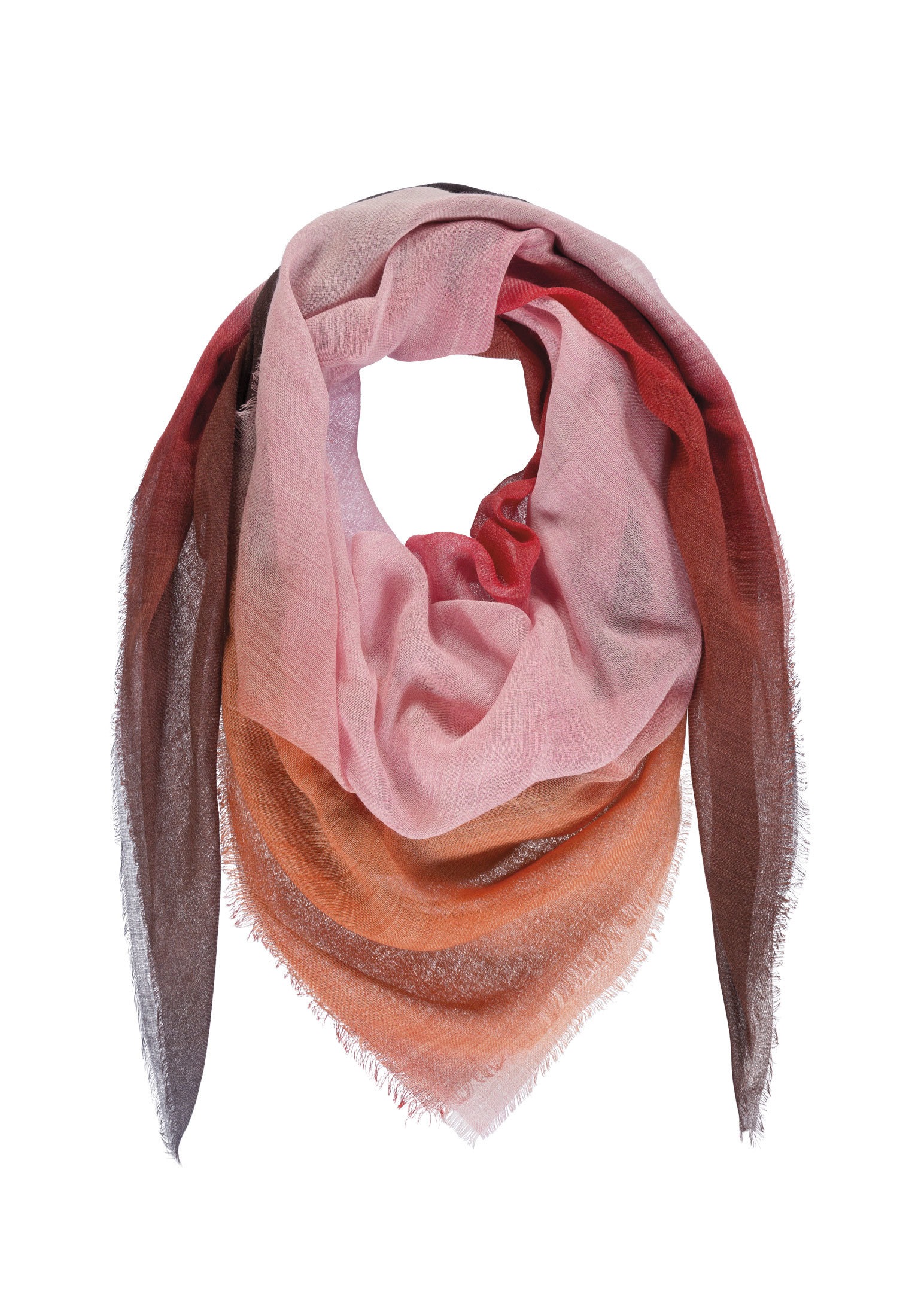 Schal aus Wolle bunt