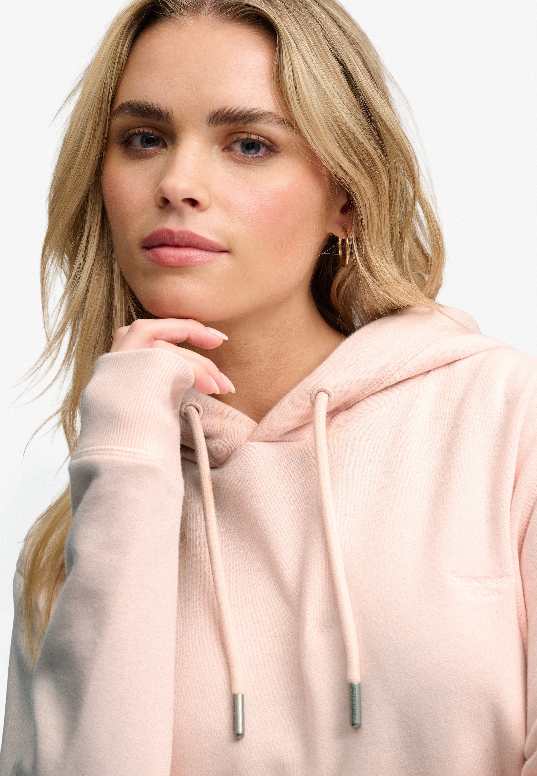 Superdry Kapuzensweatshirt »SIGNATURE EMB HOOD«, Baumwollmischung, relaxed fit
