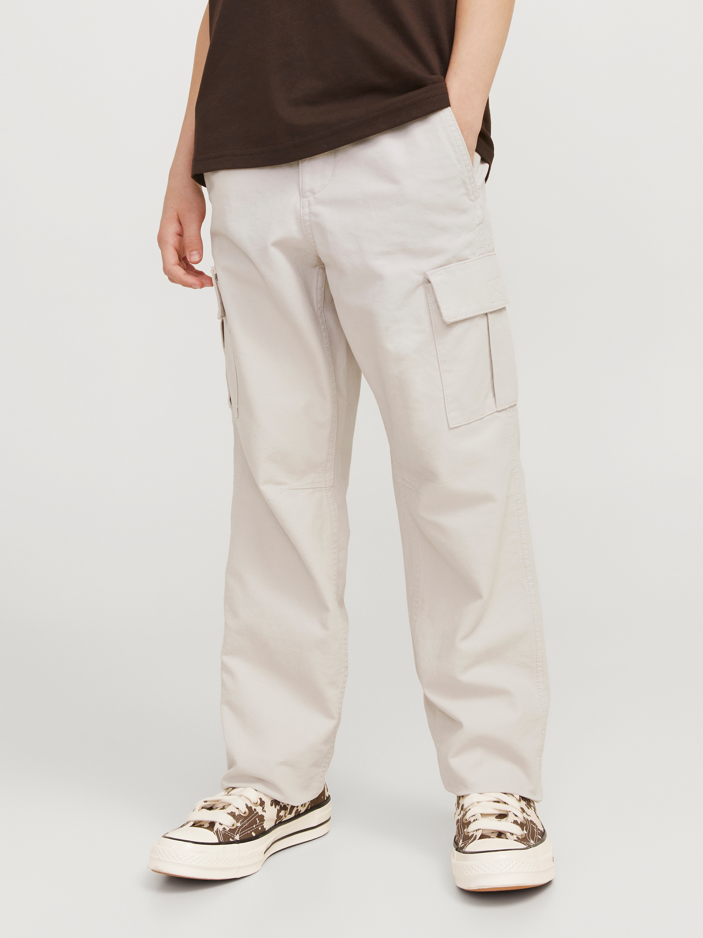 Image of Jack & Jones Junior Cargohose "JPSTKANE praktisch, pflegeleicht, lässig" unifarben, modisch, relaxed fit, Web