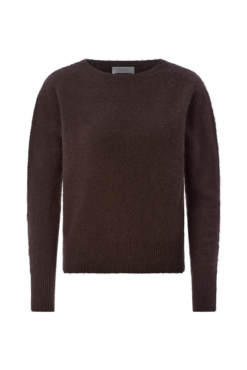 RICHROYAL Pull en tricot Coupe régulière avec col rond