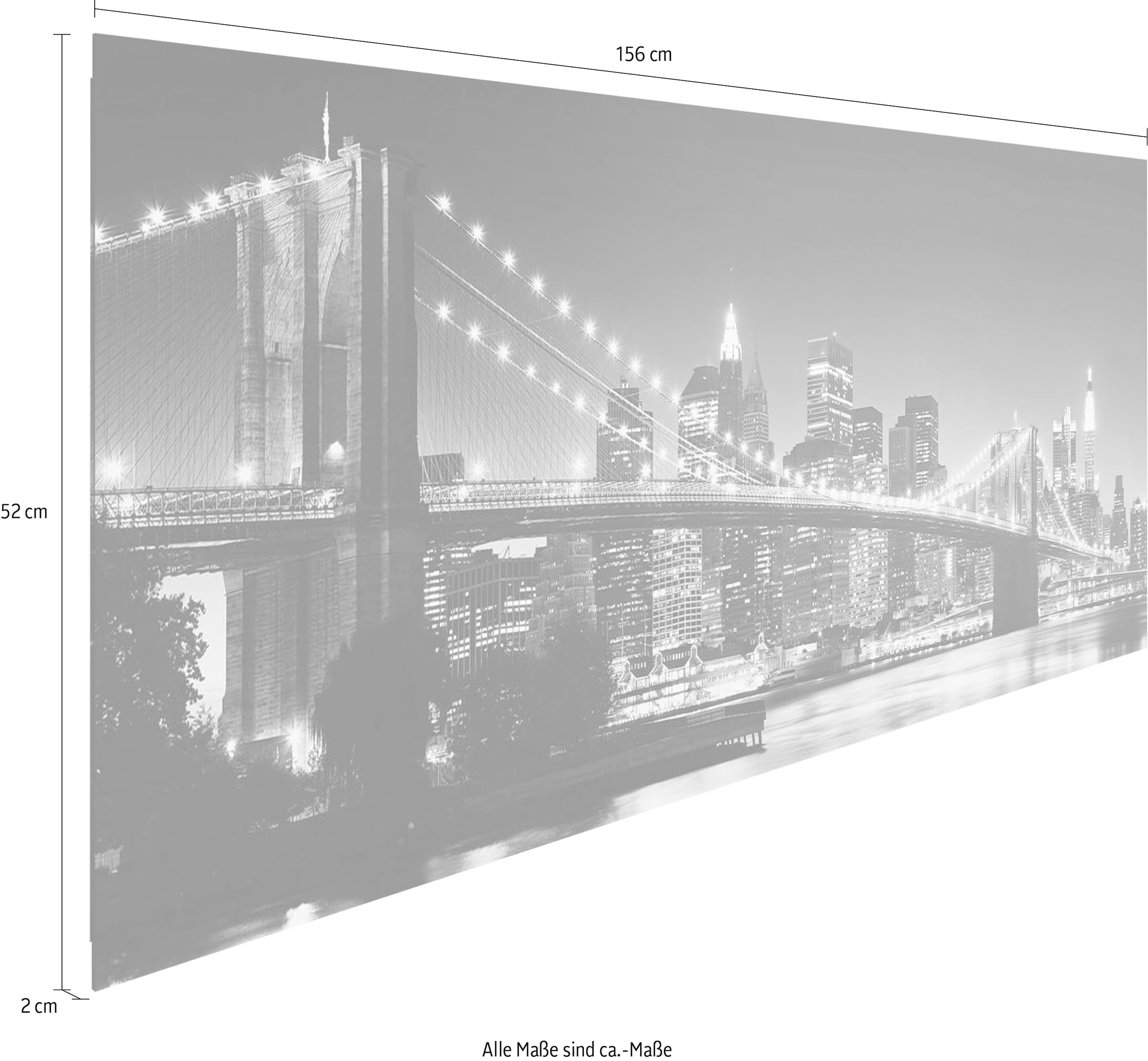 ♕ Reinders! Holzbild »Deco Panel - versandkostenfrei bridge« York brooklyn auf New 52x156