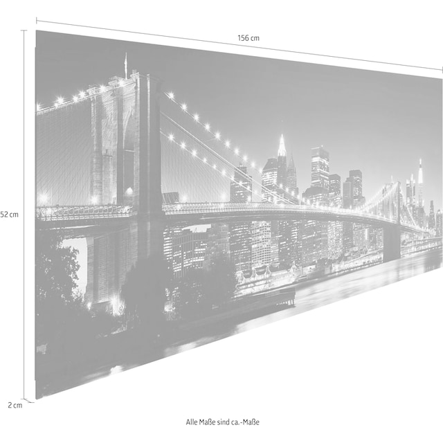 ♕ Reinders! Holzbild »Deco Panel 52x156 New York - brooklyn bridge«  versandkostenfrei auf