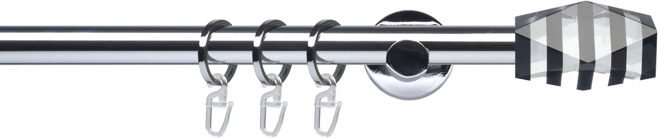 Image of Liedeco Gardinenstange »Fertigstilgarnitur 20 mm Piano Montreal«, 1 läufig-läufig, Fixmass, Gardinenstange Komplett bei Ackermann Versand Schweiz