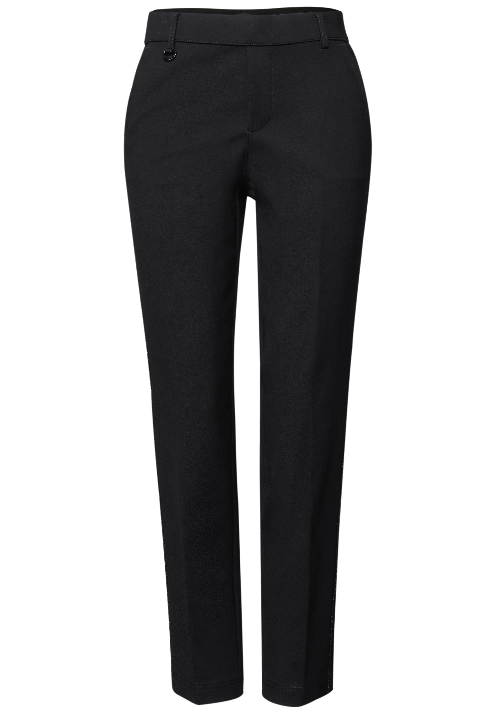 STREET ONE Pantalon en jersey  mit Tape-Detail