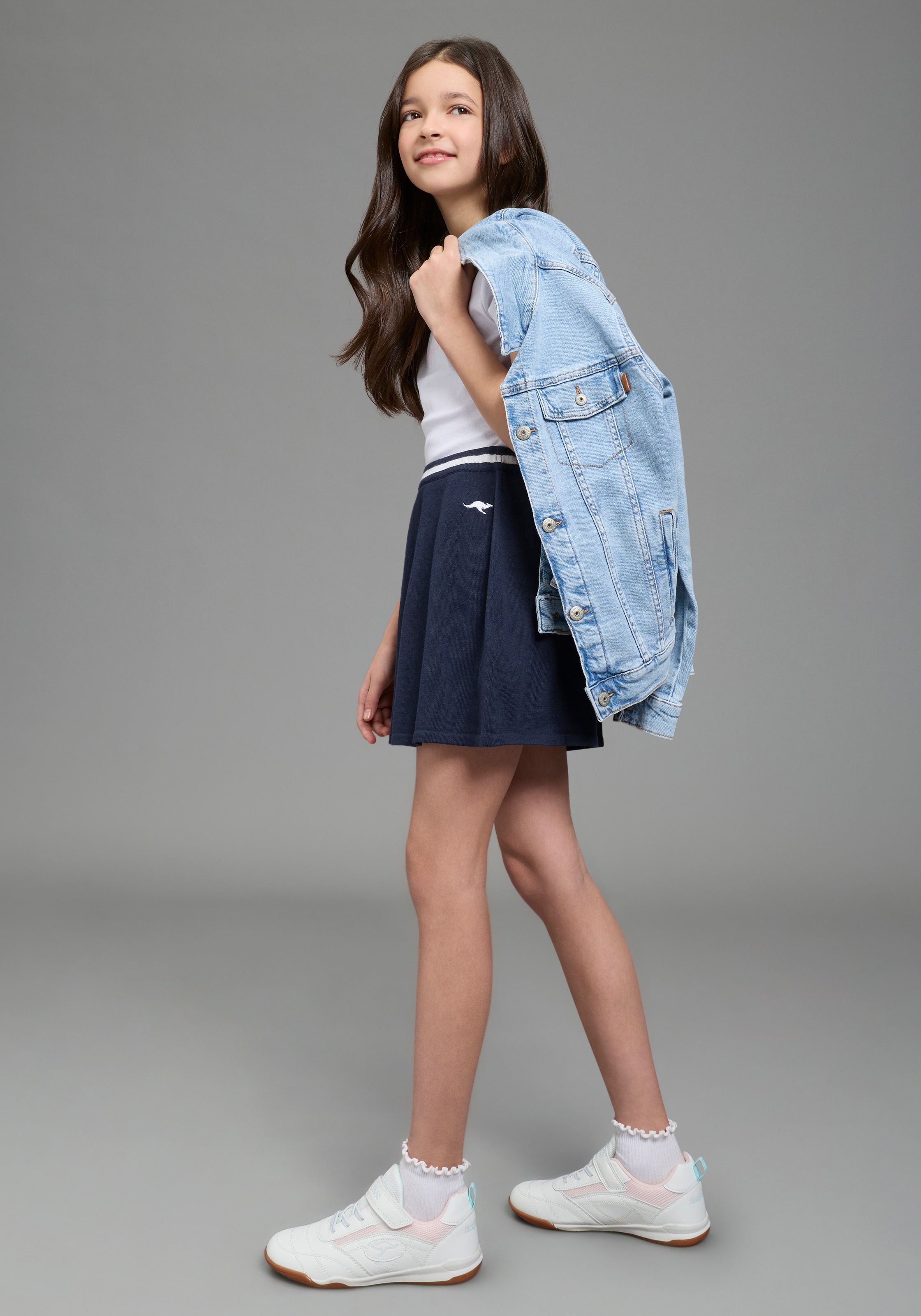 KangaROOS Strickrock »Kangaroos Strick Rock« ausgestellte Passform, mit innenliegendem Gummizug, für Mädchen