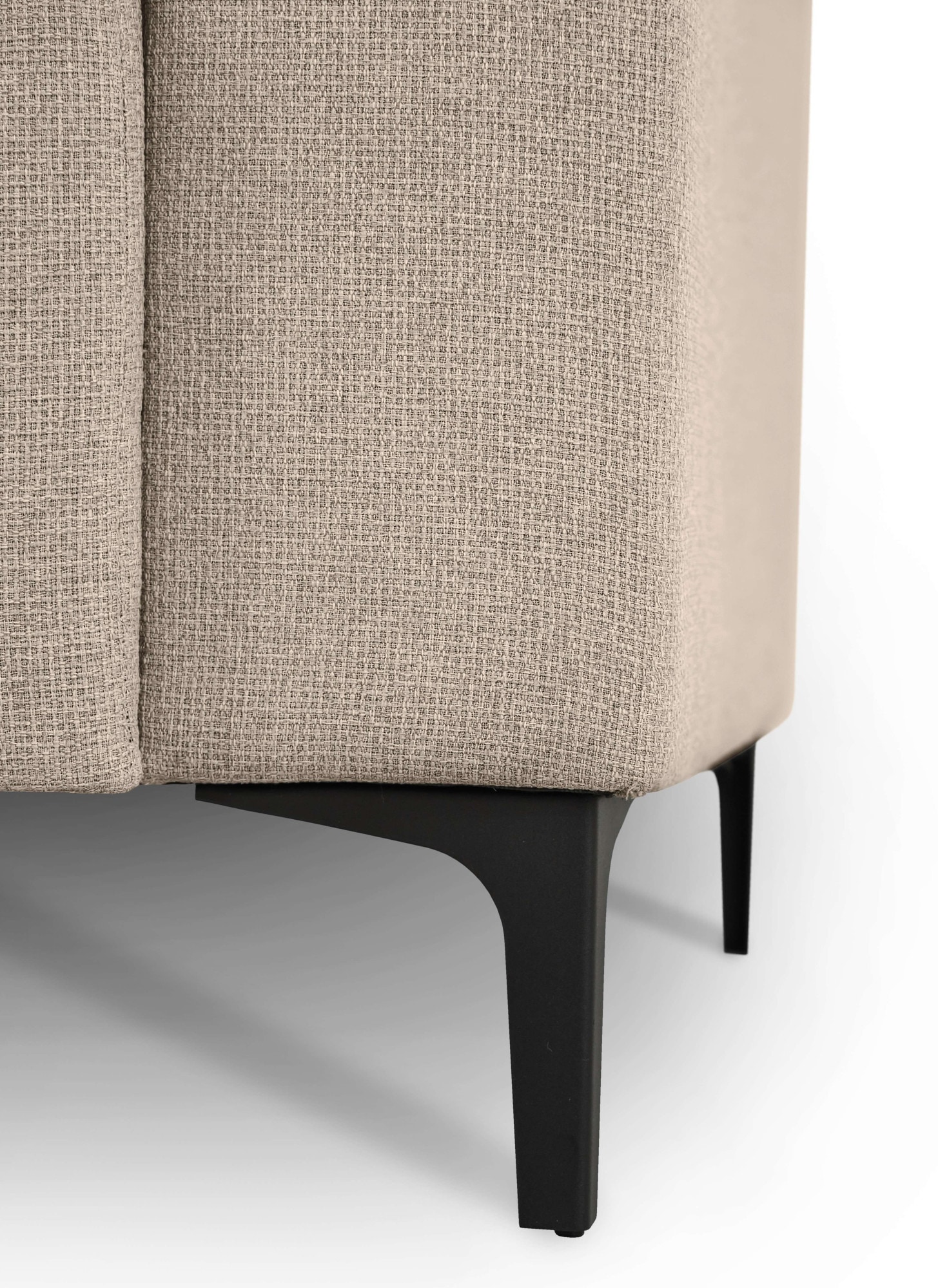 Home affaire Ecksofa »Tournon, L-Form, Breite 262 cm, Webstoff, Chenille«, Designsofa im nordischen Stil, Wellenunterfederung, Metallfüsse