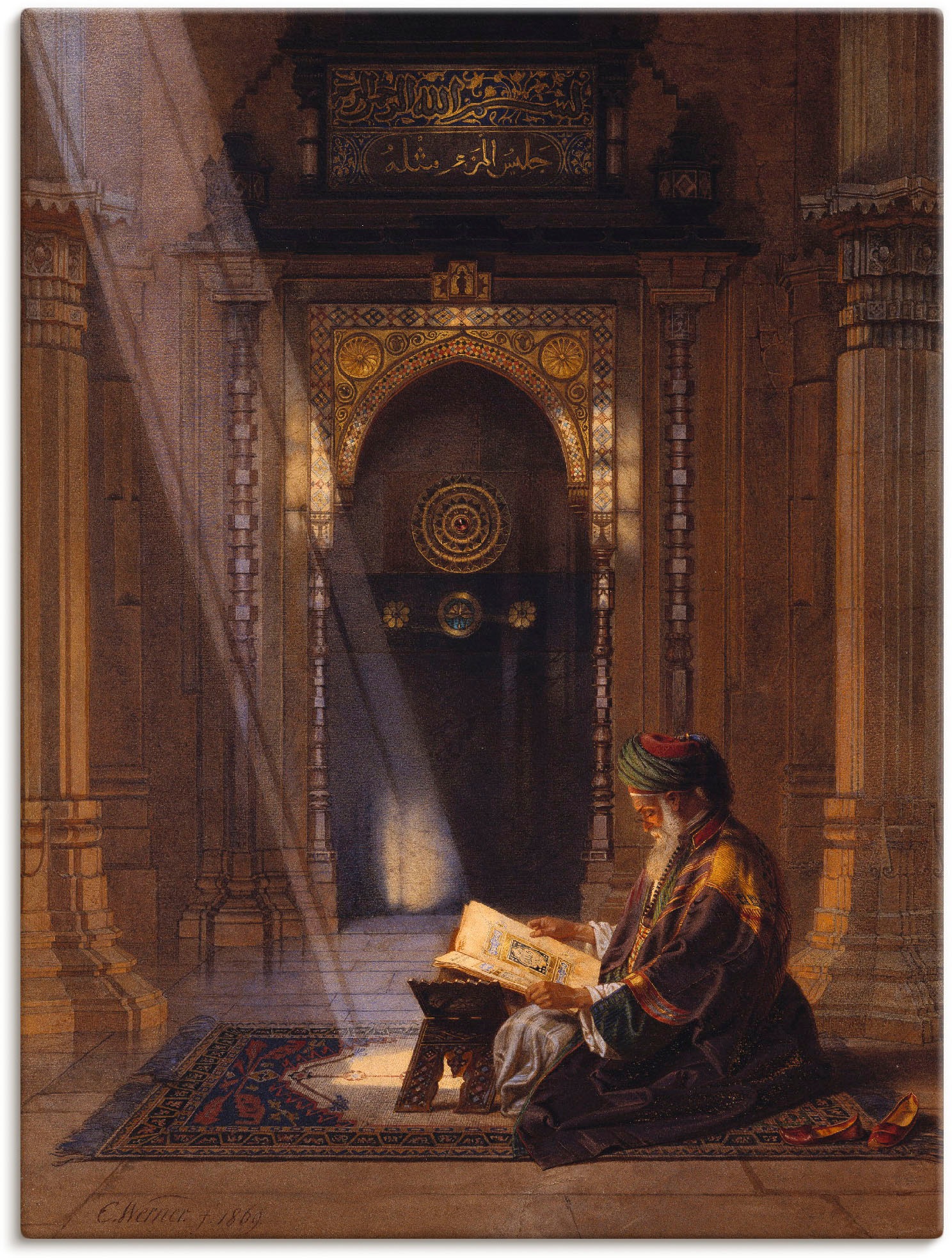 Image of Artland Wandbild »In der Moschee.«, Religion, (1 St.), in vielen Grössen & Produktarten -Leinwandbild, Poster, Wandaufkleber / Wandtattoo auch für Badezimmer geeignet bei Ackermann Versand Schweiz