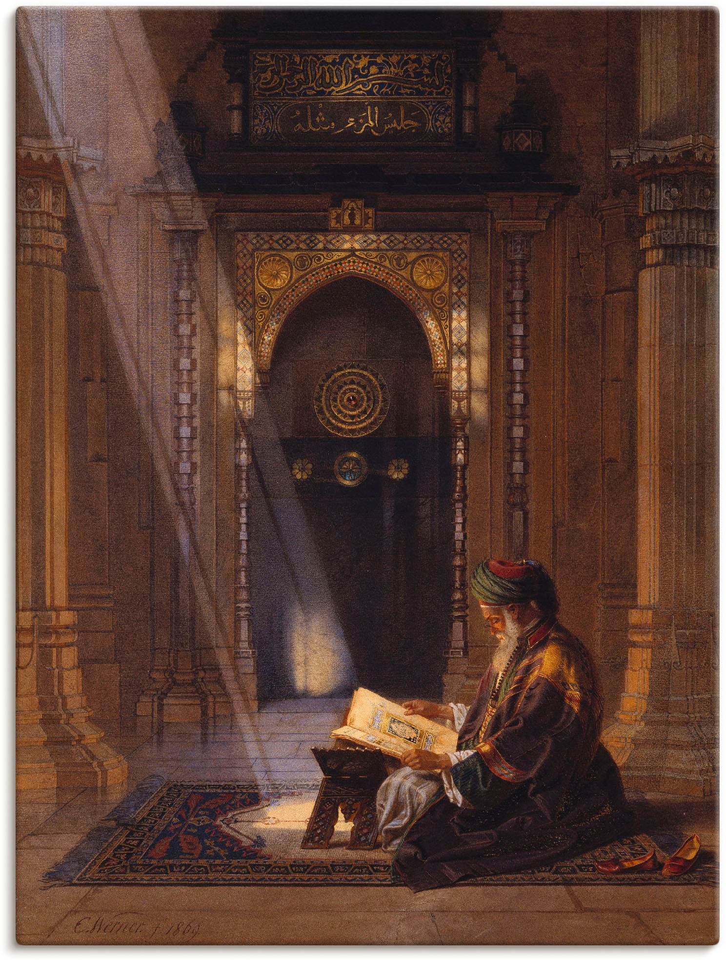Image of Artland Wandbild "In der Moschee." Religion 1 Stk. tlg. als Leinwandbild, Poster in verschied. Grössen