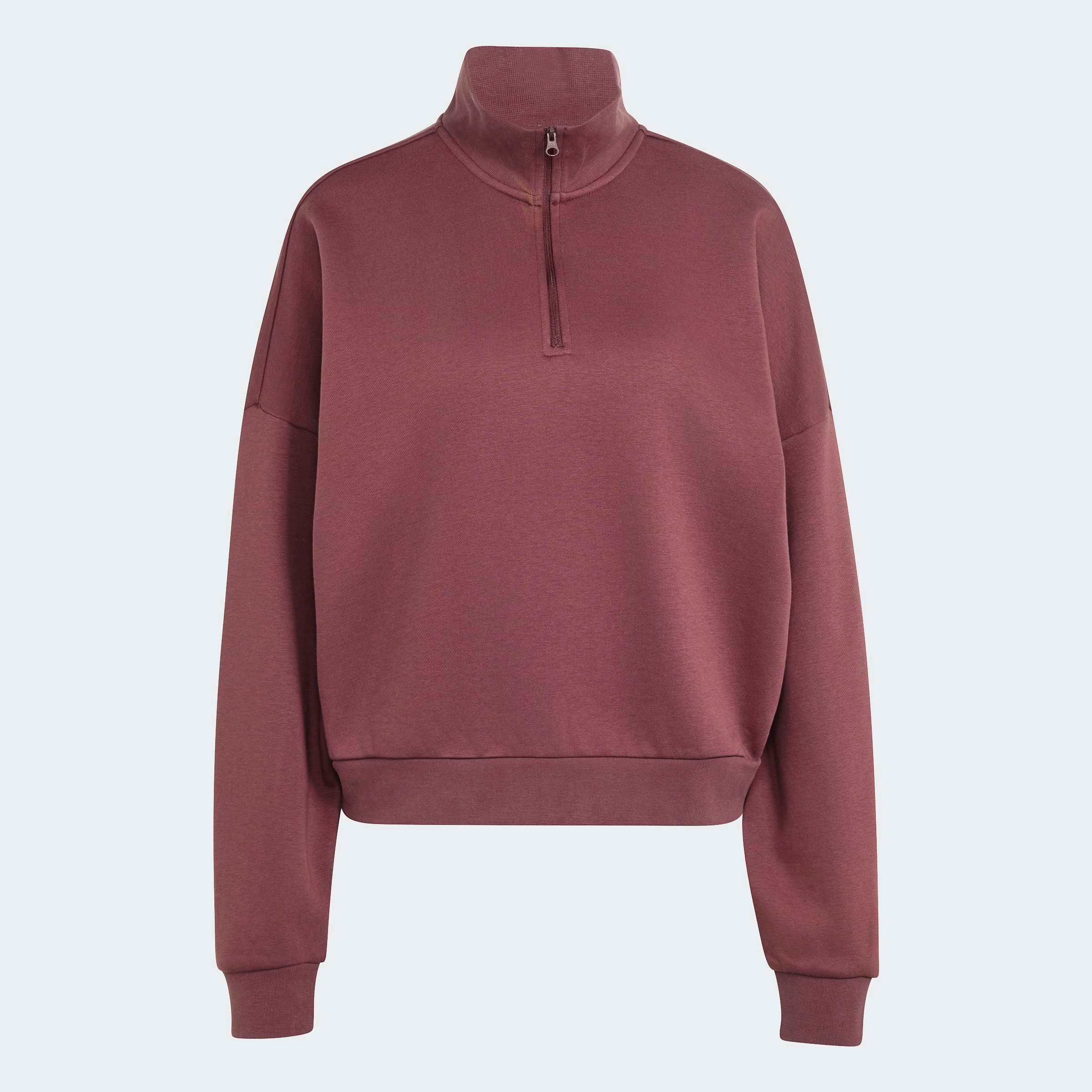 adidas Sportswear Sweatshirt »3-STREIFEN STUDIO FLEECE, REISSVERSCHLUSS BIS ZUR BRUST«
