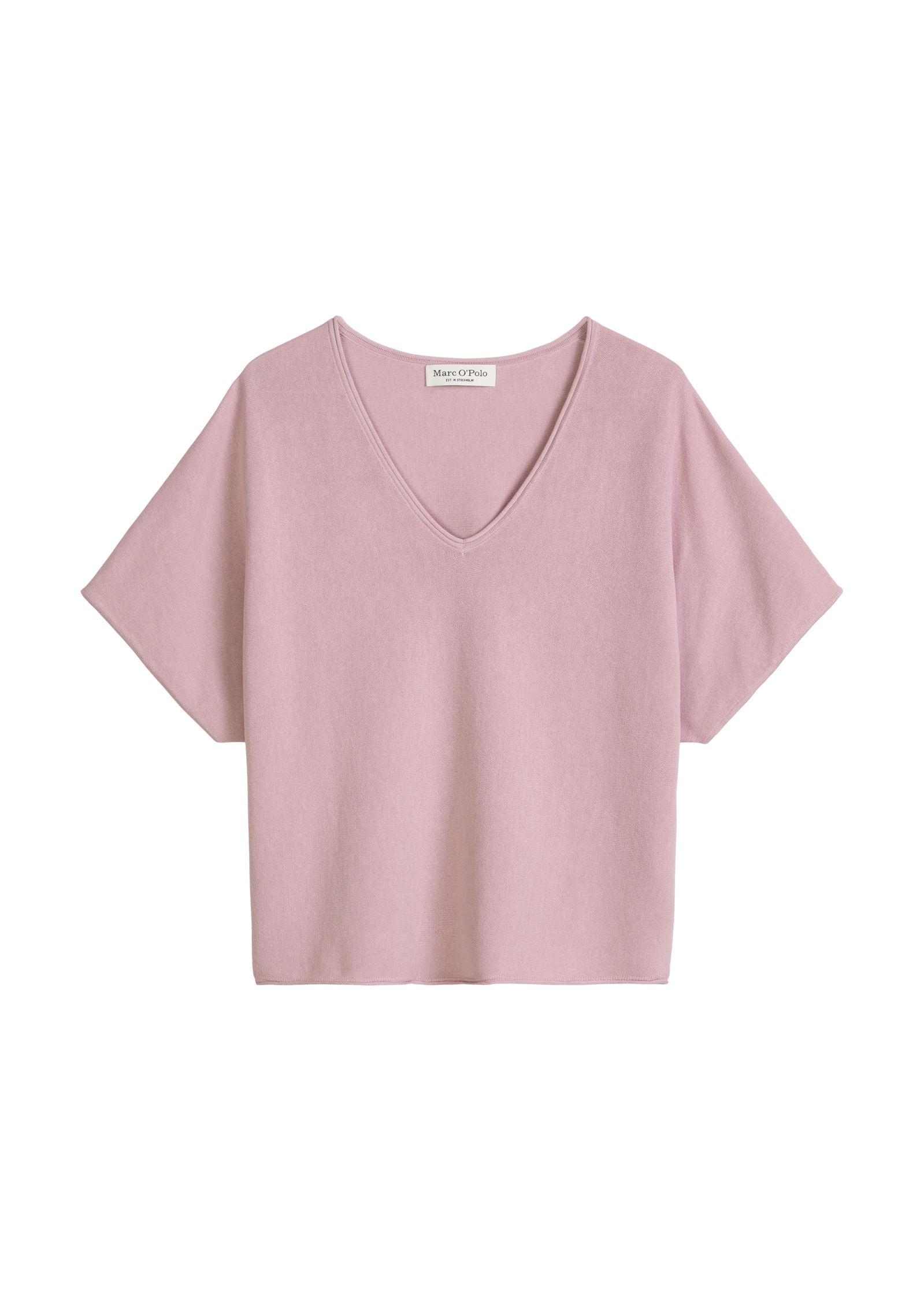 Marc O'Polo Kurzarmpullover loose aus reinem Baumwollgarn