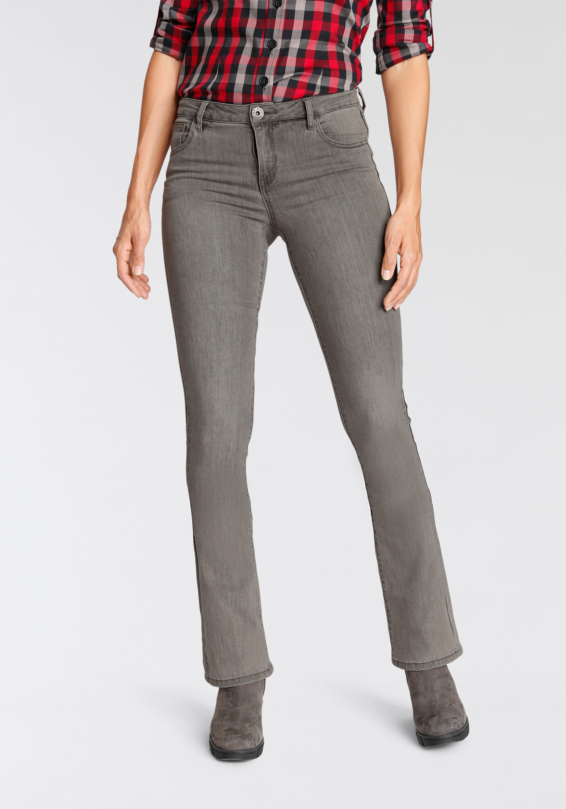 Image of Arizona Bootcut-Jeans »Ultra-Stretch«, Mid-Waist bei Ackermann Versand Schweiz