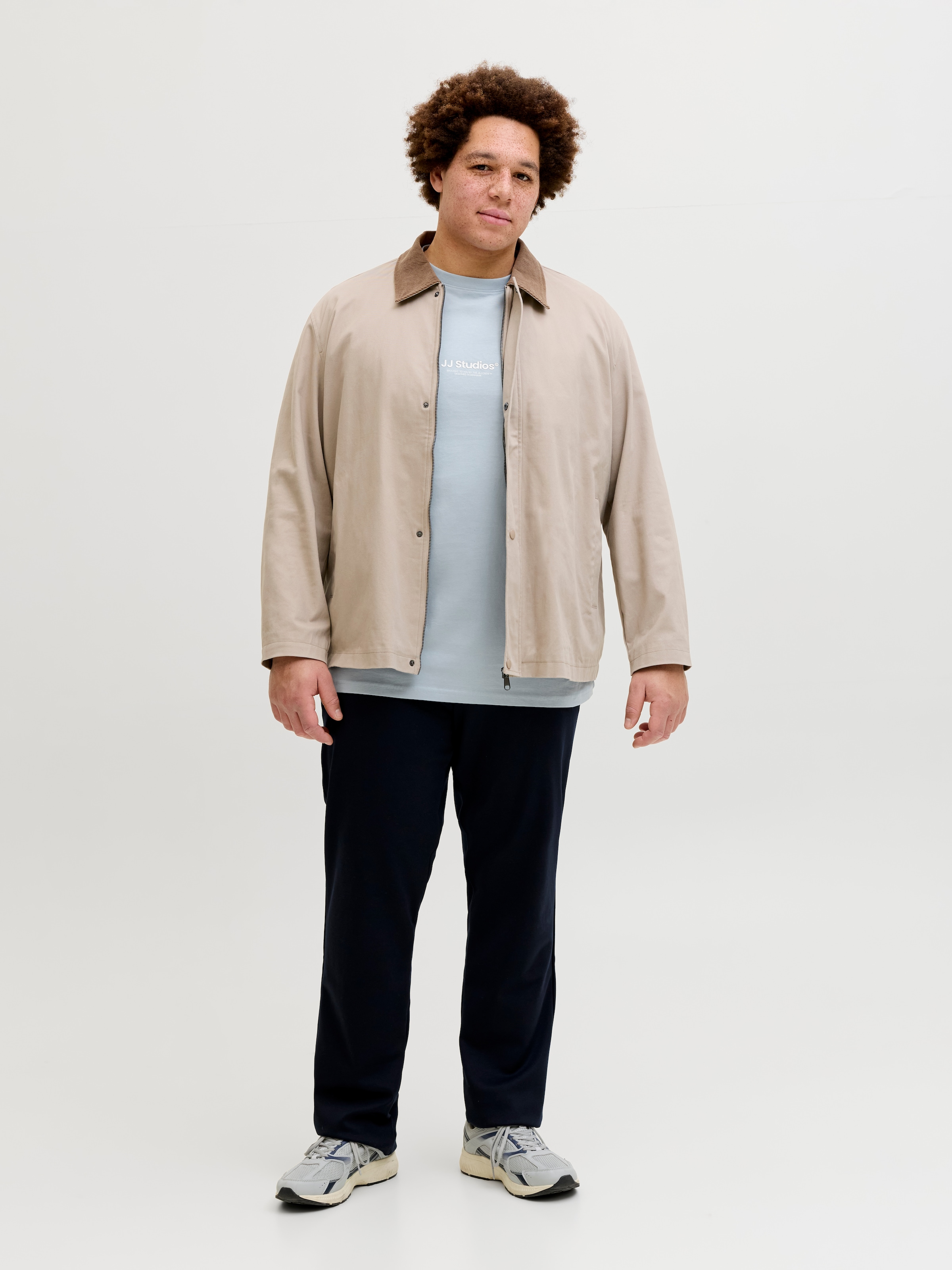 Jack & Jones PlusSize Rundhalsshirt »JJESOHO TEE SS CREW NECK NOOS PLS« Baumwolle, regular fit