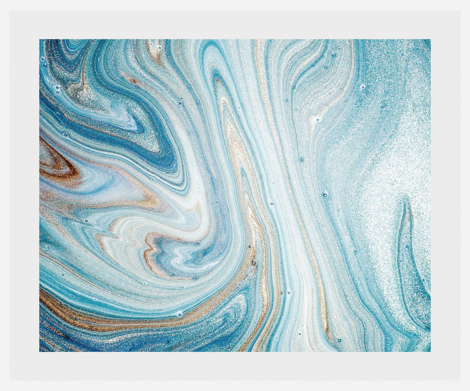 queence Bild »Marcello«, Abstrakt-Marmor-Kunst-Gemälde, (1 St.), HD Premium Poster-Druck inkl. Holzrahmen