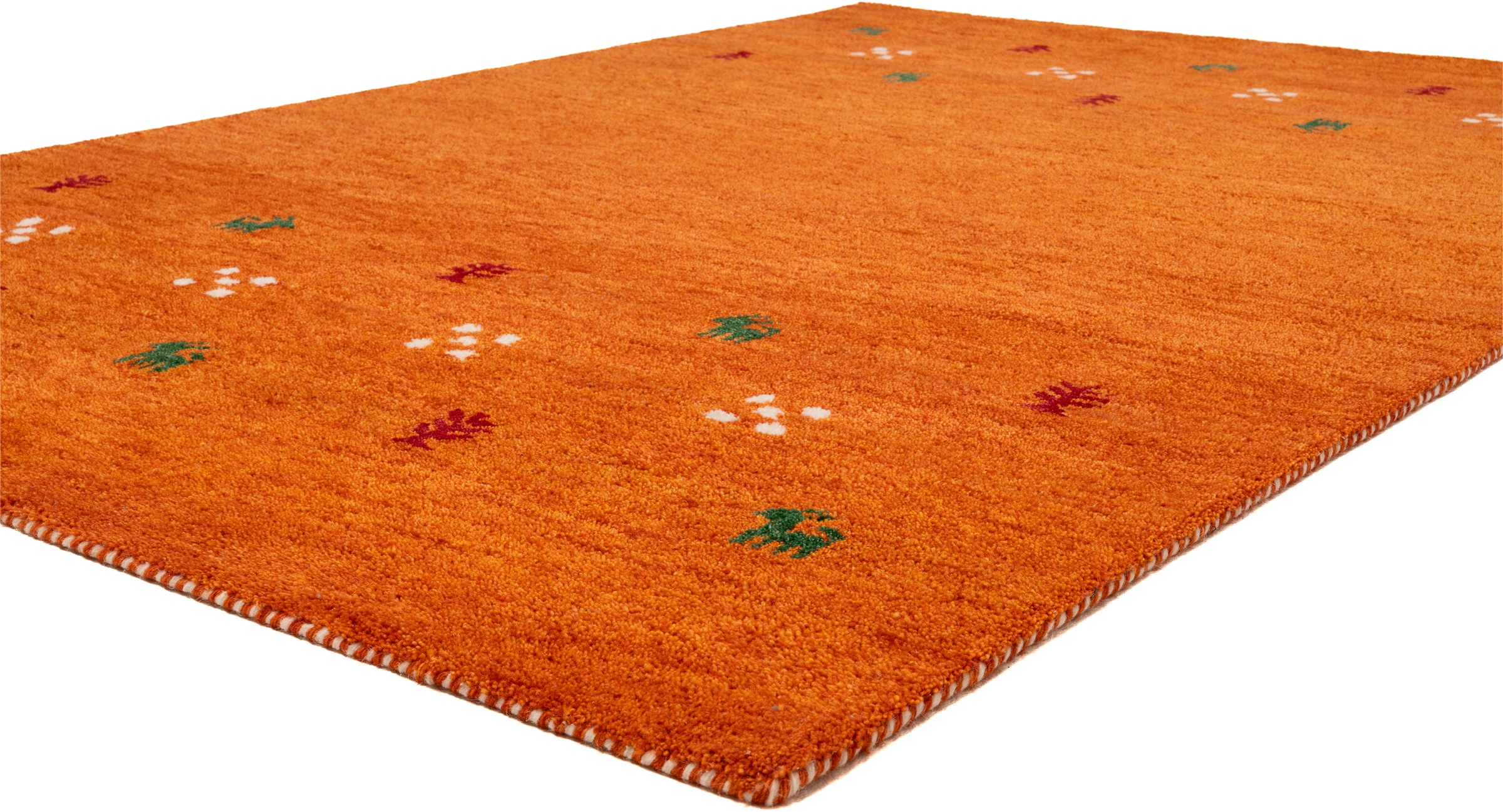 THEKO Wollteppich »Gabbeh Motiv, Handweb Teppich, Tiermotiv, reine Wolle, handgewebt«, rechteckig, 14 mm Höhe, reine Wolle, handgewebt, Wohnzimmer, Schlafzimmer, Esszimmer