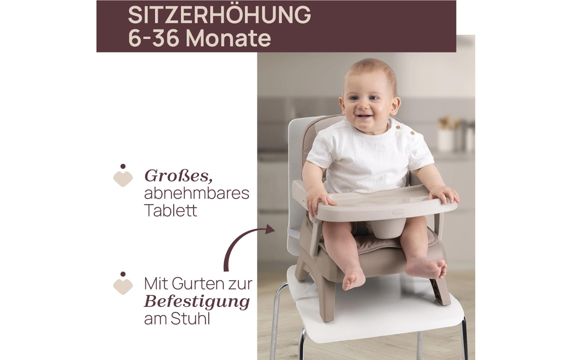 Chicco Kindersitzerhöhung »Bento« Verstellbarer Sitzerhöher