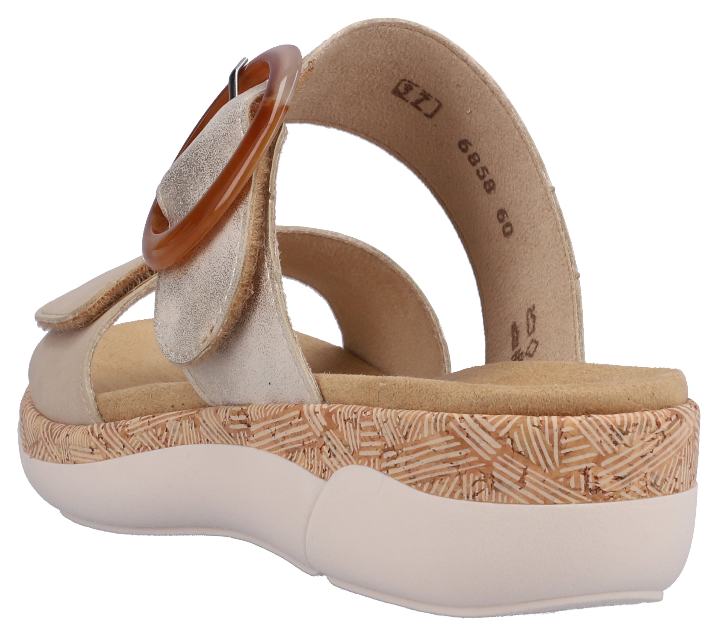 Remonte Pantolette  Keilabsatz, Sommerschuh, Schlupfschuh mit Wechselfussbett