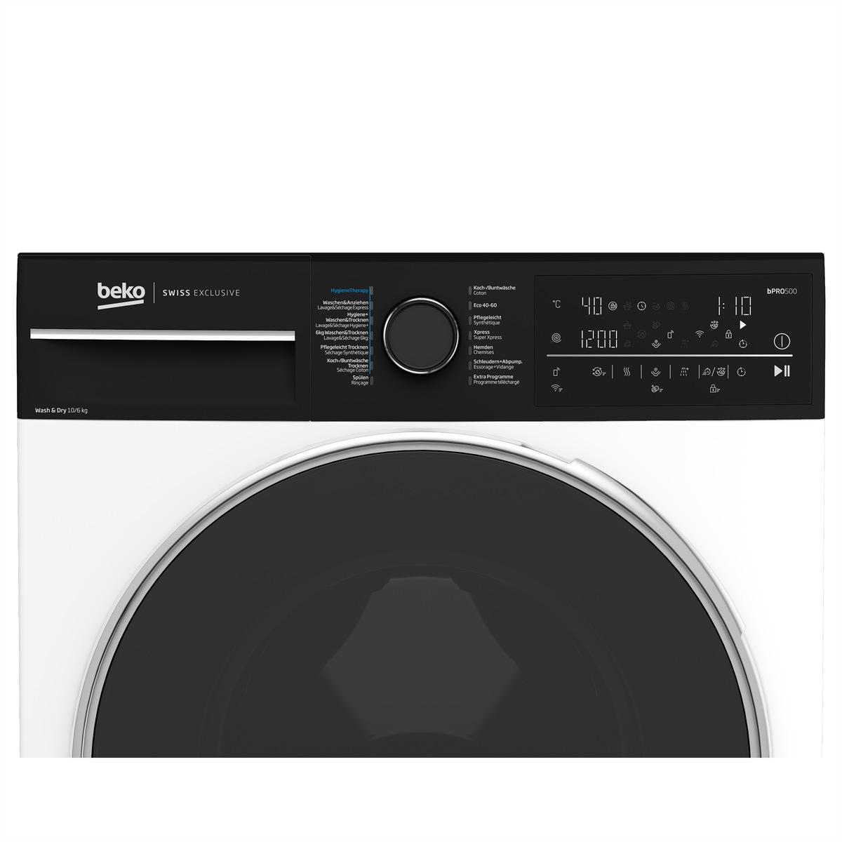 BEKO Lave-linge séchant »Beko Waschtrockner WT510, W10kg/T7kg, SteamCure, 1'400U/min«