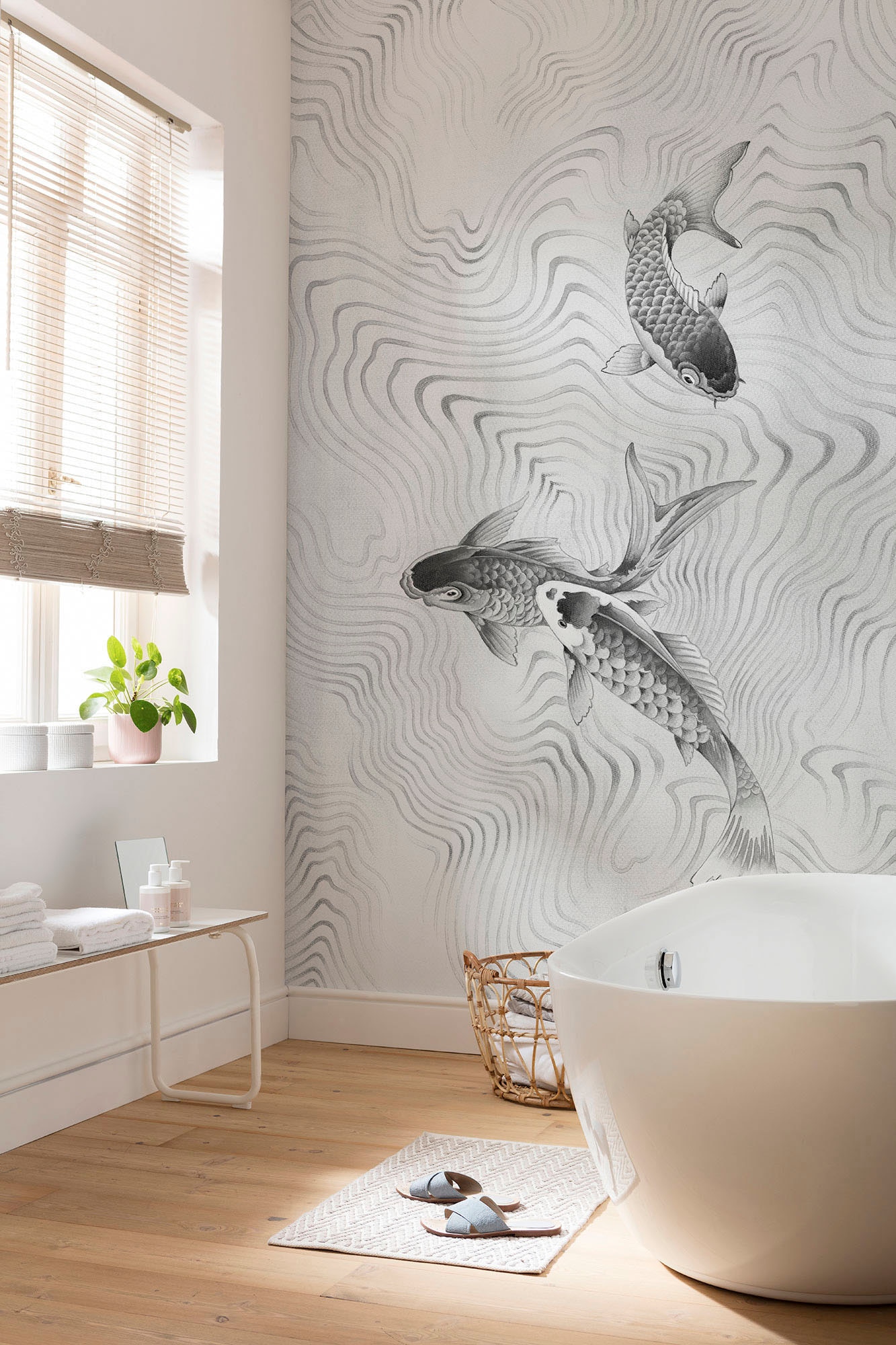 Komar Papier peint intissé »Digitaldruck Vlies -  Perfect Pond - Grösse 200 x 250 cm« imprimé Wohnzimmer, Schlafzimmer