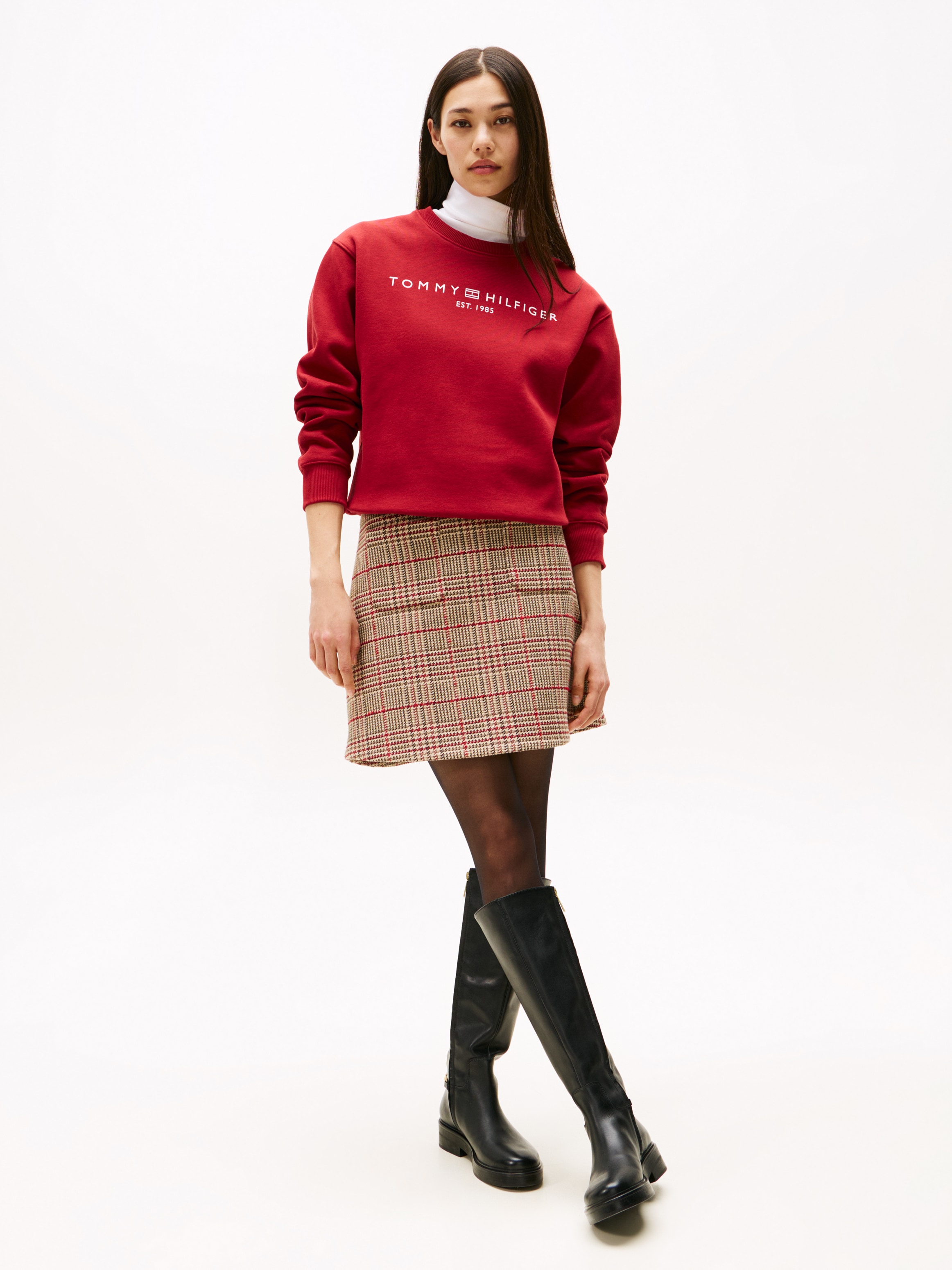 Tommy Hilfiger Sweatshirt »MDRN REG CORP LOGO C-NK SWTSHRT« mit Logoschriftzug