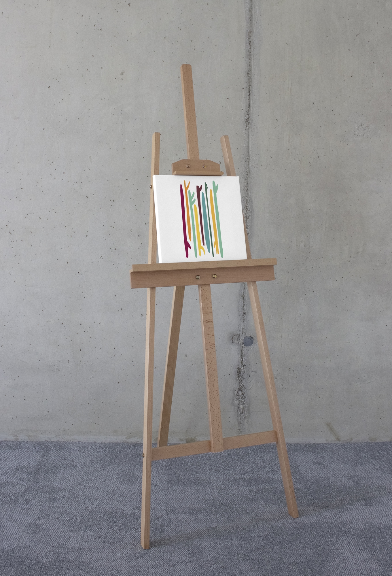 Komar Tableau sur toile »Surf Blade - Grösse 30 x 30 cm« 1 cuis tlg. Keilrahmenbild mi Echtholzrahmen