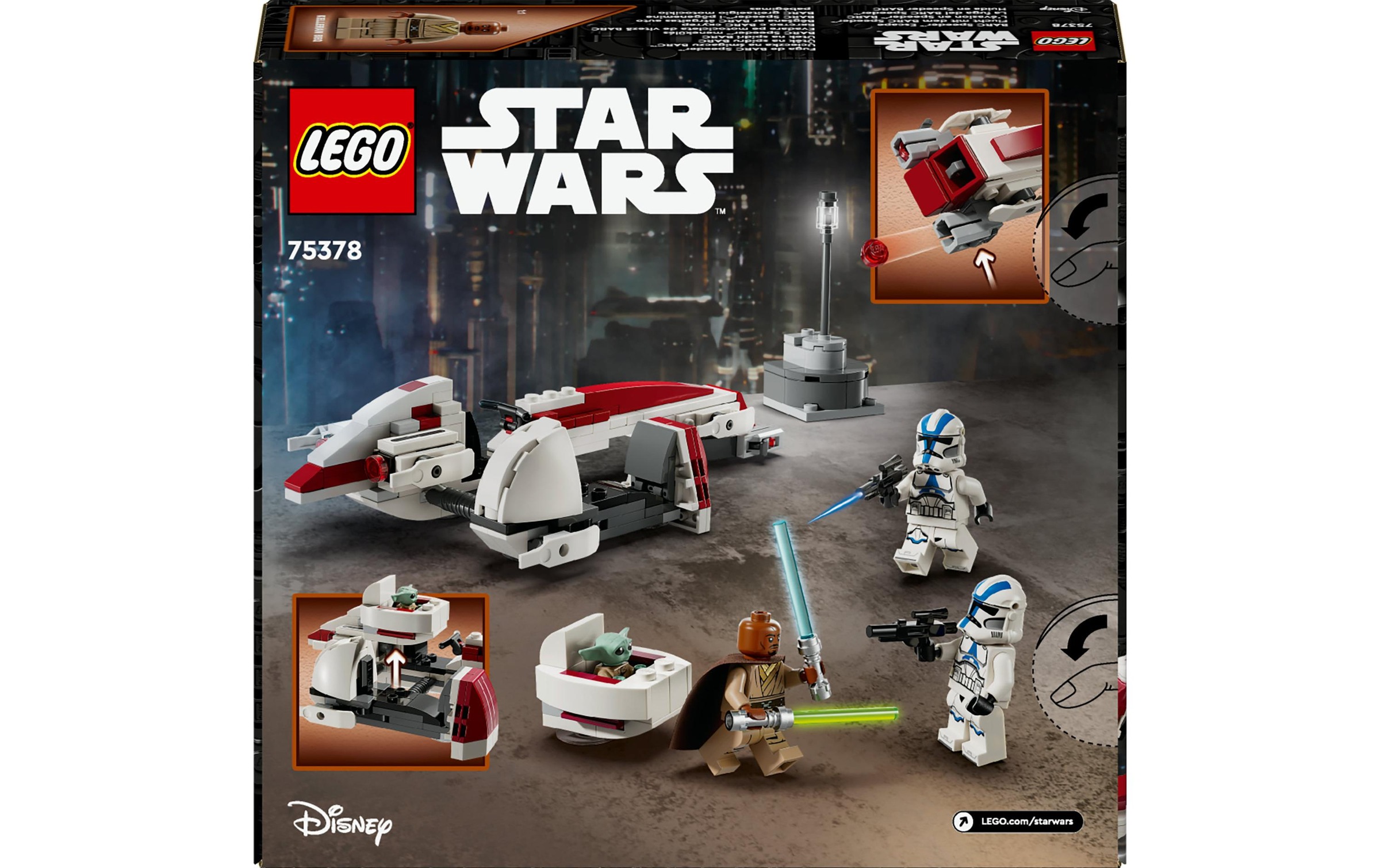 LEGO® Spielbausteine »Star Wars Flucht mit dem BARC Speeder 75378«