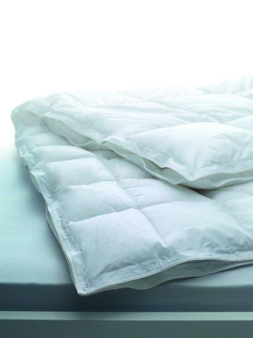 Image of billerbeck Einziehdecke »Montana 100«, 4-Jahreszeiten, Füllung 100% neue, reine, europäische, besonders grossflockige Gänsedaunen, weiss, VSB-Norm, Bezug 100% Baumwolle, Batiste supérieure mit SanProCare-Veredelung, Öko-Tex Standard 100, (1 St.) bei Acker