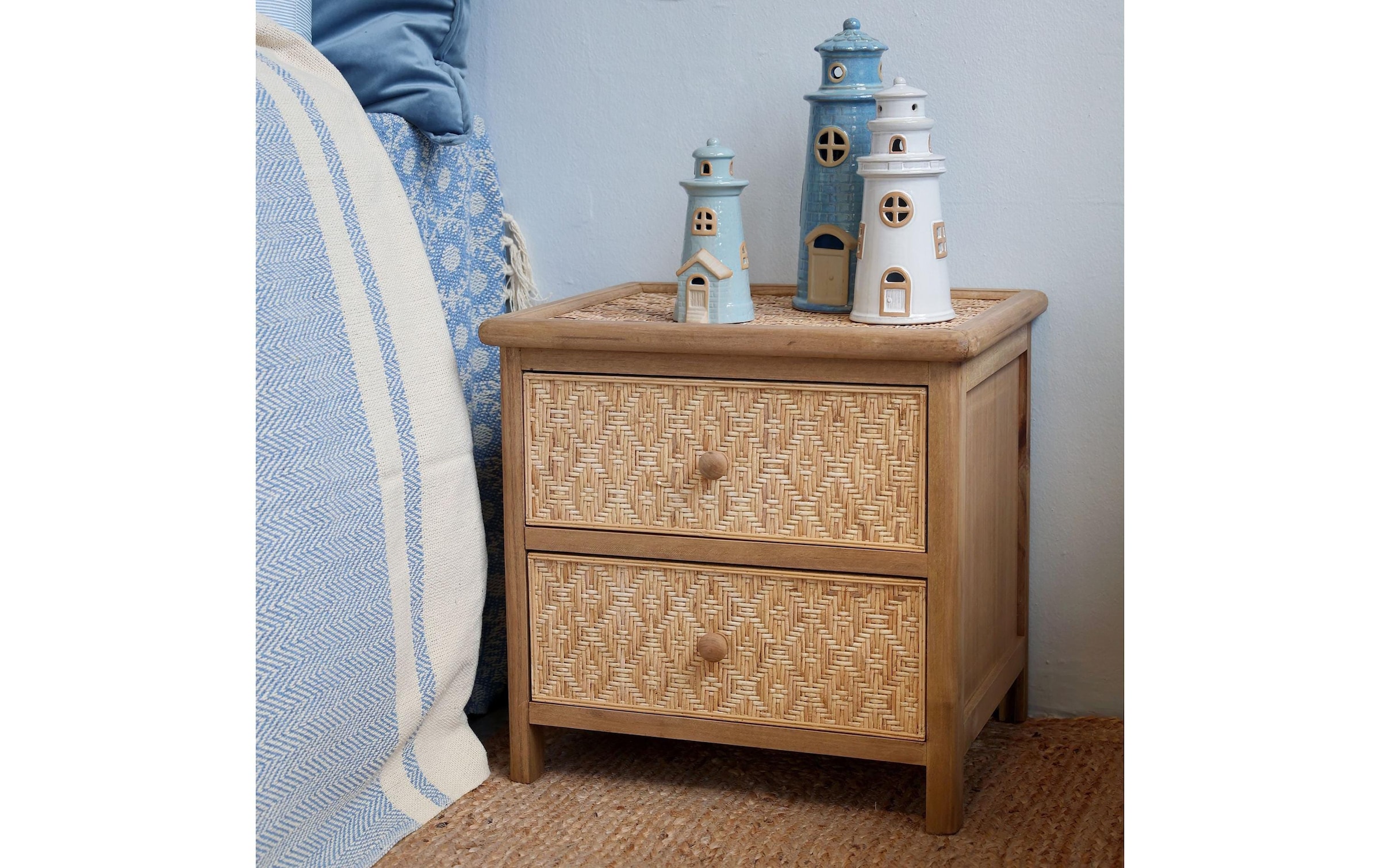   Nachttisch »Chic Antique geflochten 44 x 43 cm«