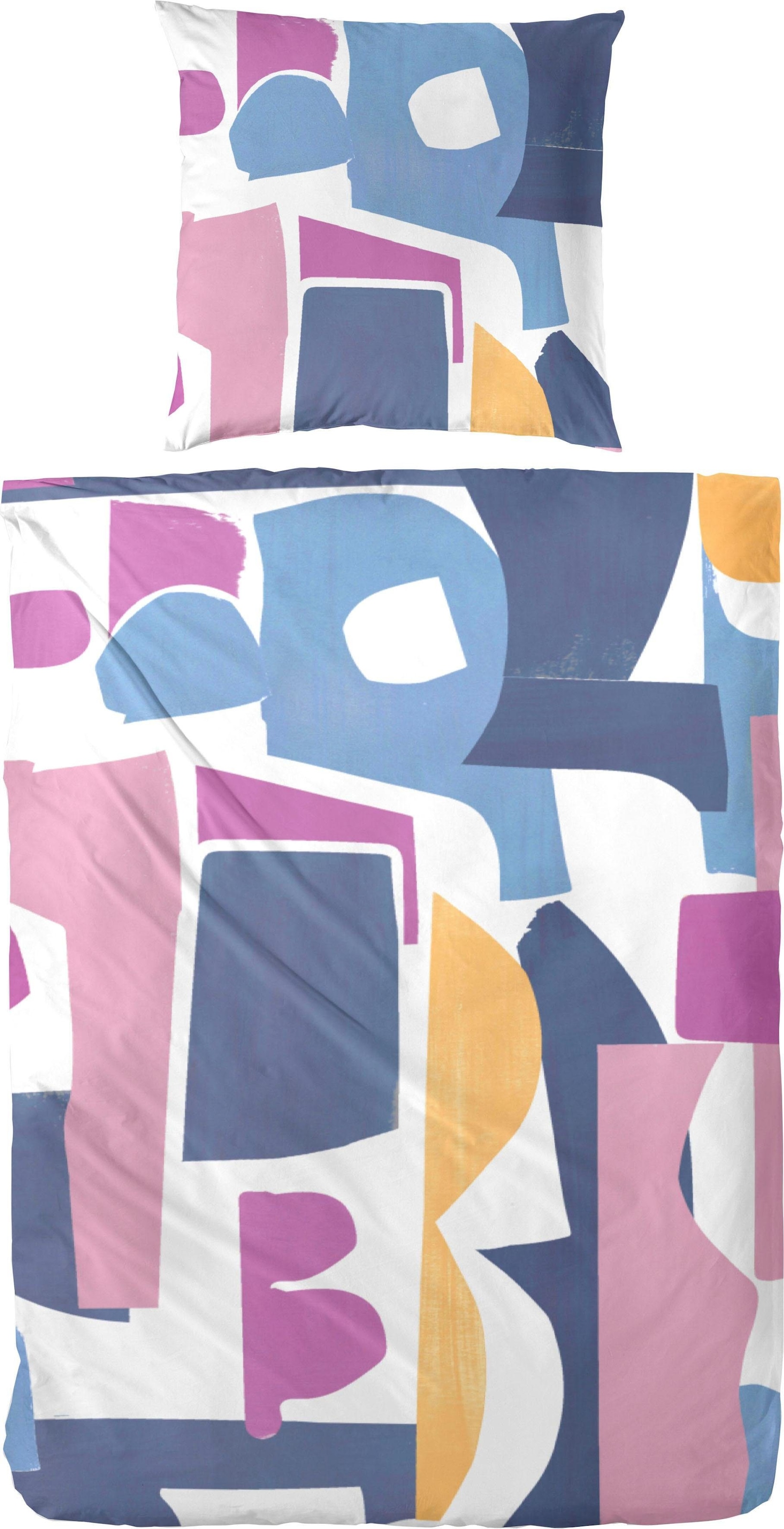 Image of Primera Bettwäsche "puzzle" 2 Stk. mit strukturierten und kunstvoll angeordneten Formen