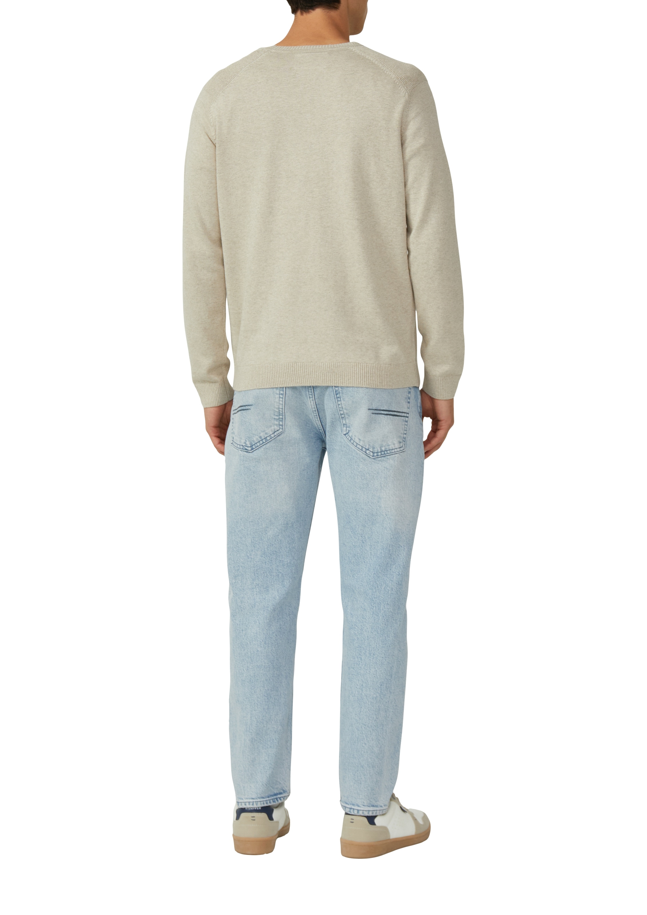 s.Oliver Rundhalspullover mit Logo Stickerei