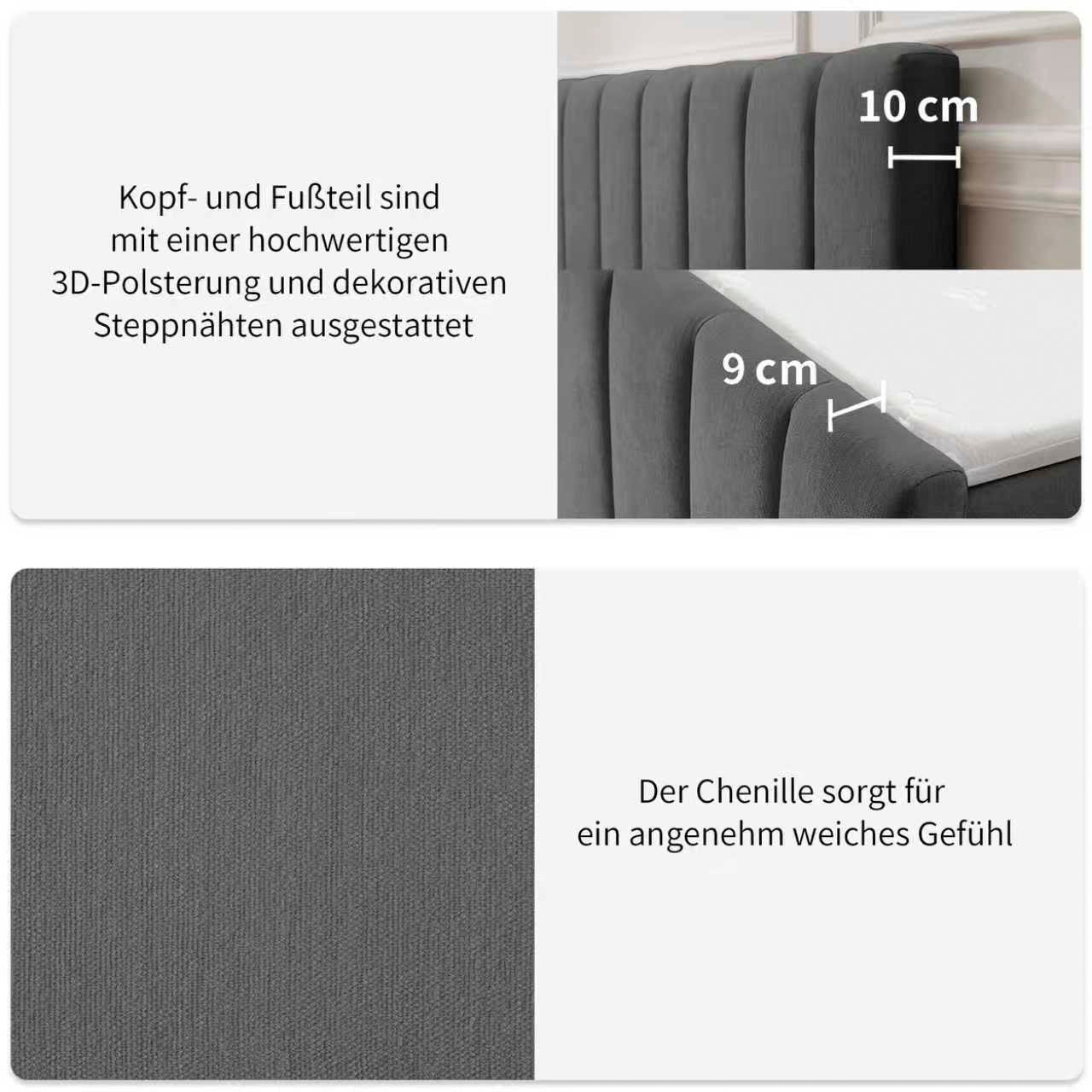 GOODproduct Boxbett »Yanna inkl. Bettkasten und Topper, Liegefläche 180x200cm« erhältlich in der Grösse 180x200 cm