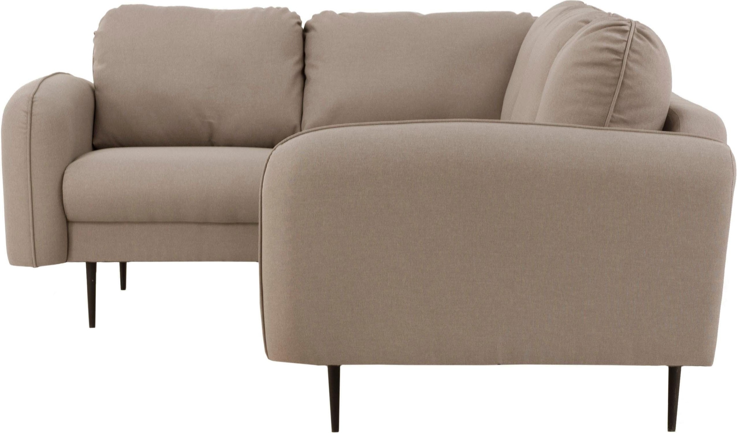 Home affaire Ecksofa »Skidi L-Form« mit losen Rückenkissen und Keder oben auf der Armlehne