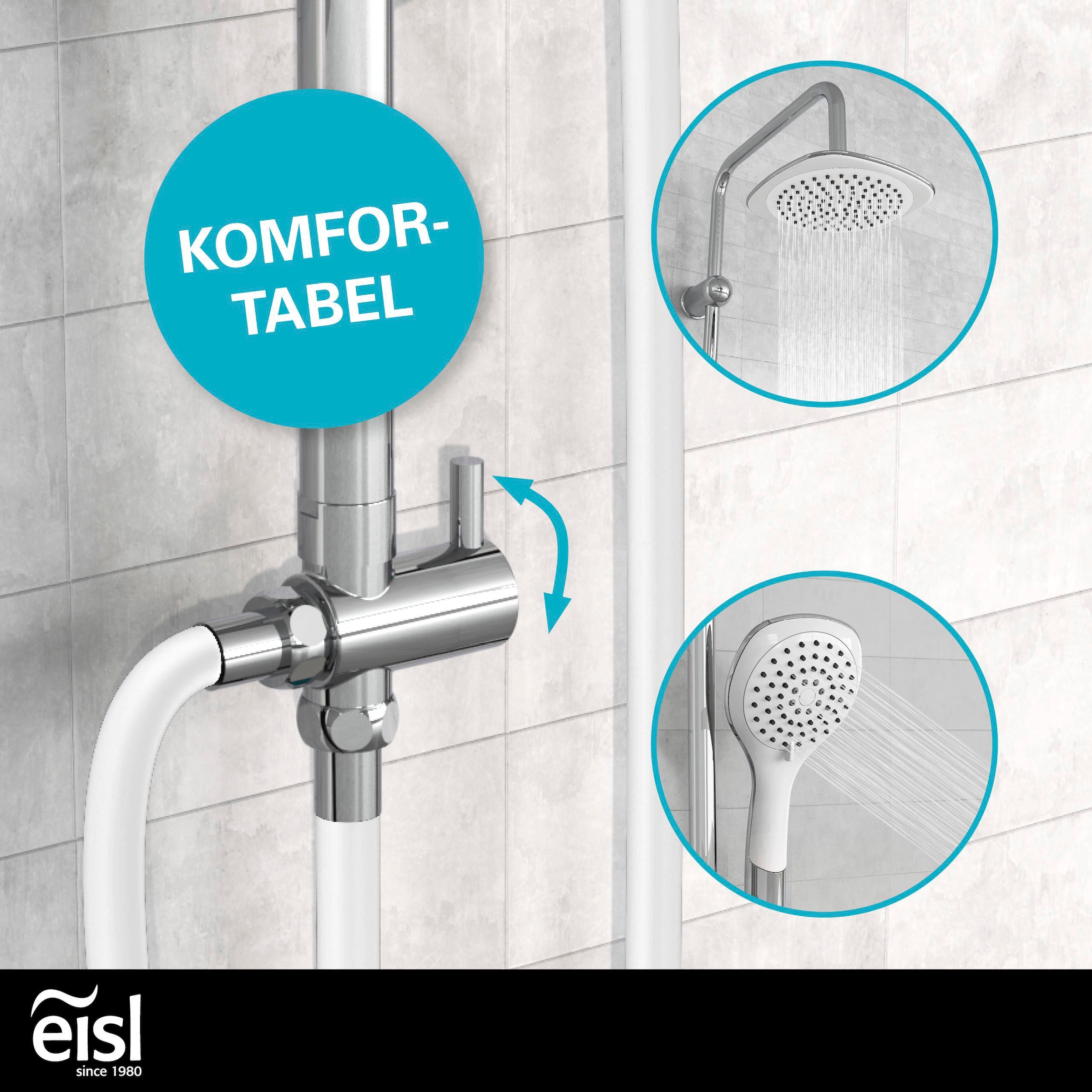 Eisl Garniture de douche »DUSCHTRAUM« douchette bien-être 3 positions réglable avec picots anticalcaire