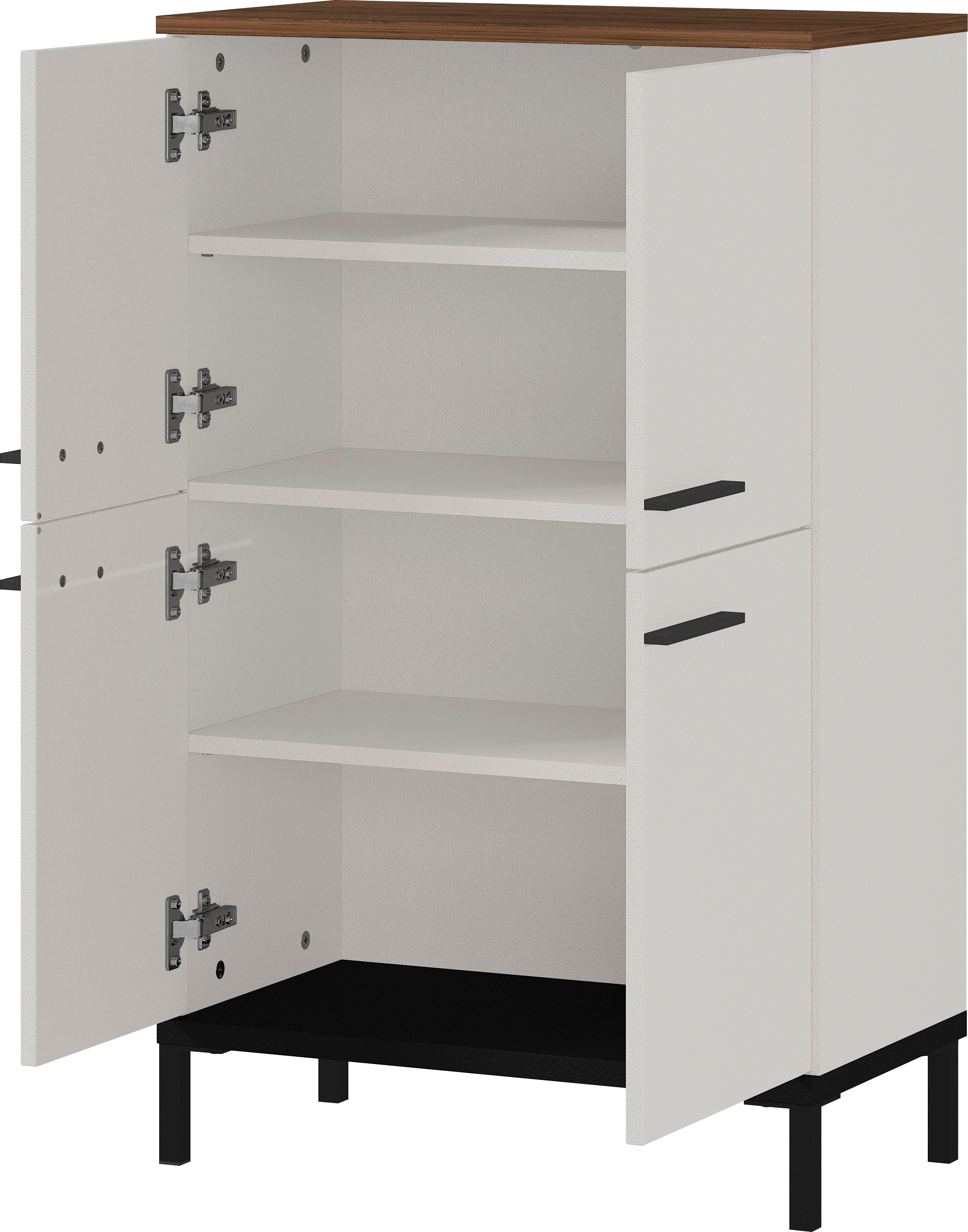 GERMANIA Armoire intermédiaire »Yonkers« Melaminharzbeschichtung, Hochwertige ABS-Kanten, Steggriffe