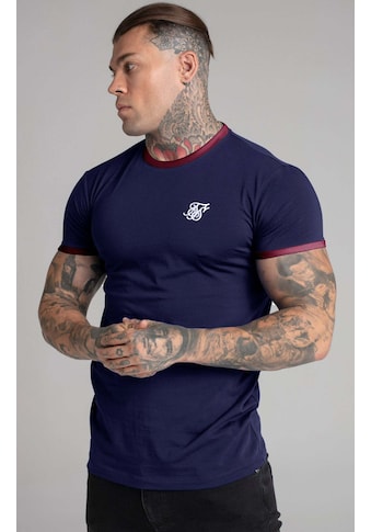 T-Shirt »T-Shirts Navy Short Sleeve Ringer T-Shirt«