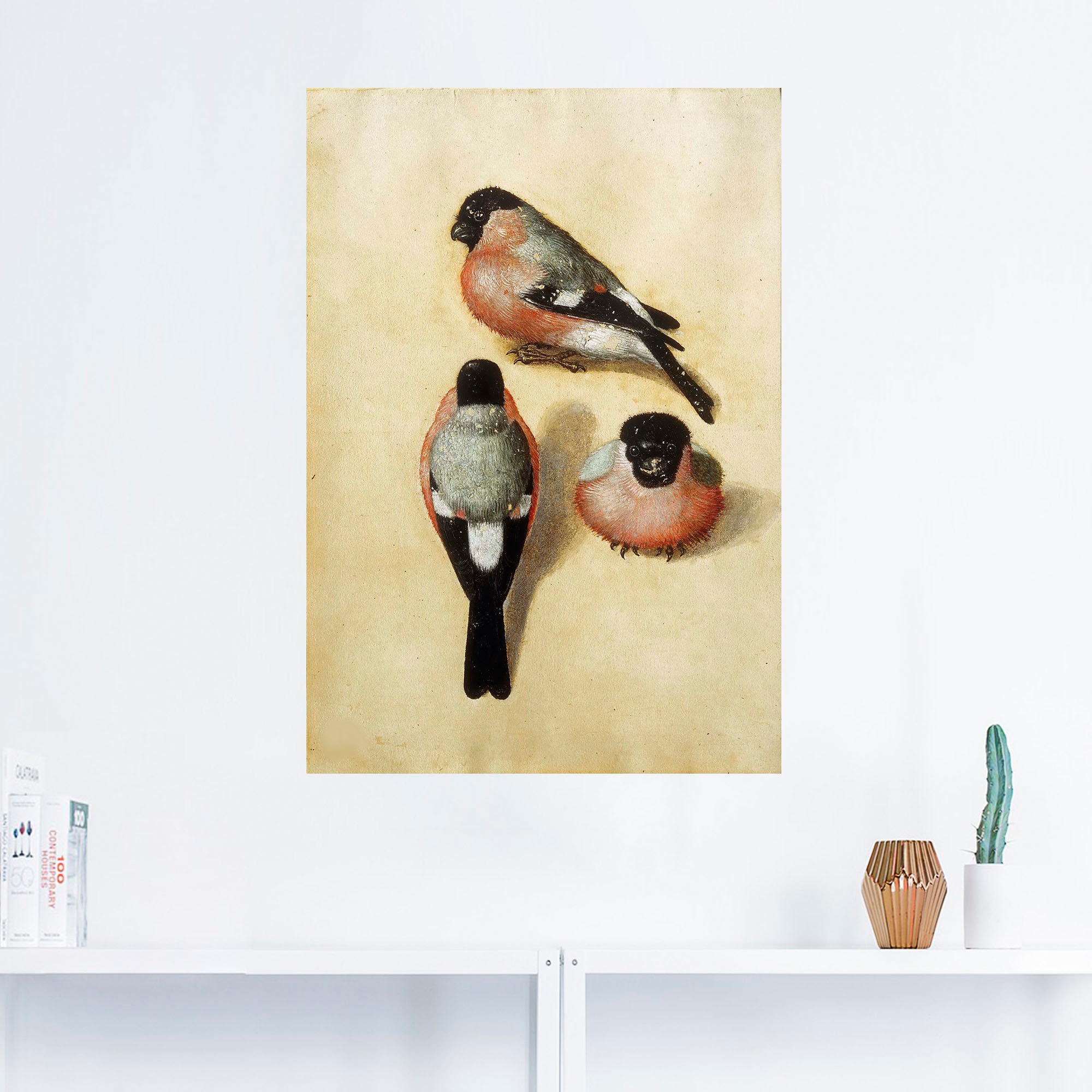 Artland Alu-Dibond-Druck »Vogel in drei Positionen.1520«, Vogelbilder, (1 St.), für Innen- und Aussenbereich geeignet, Outdoorbild